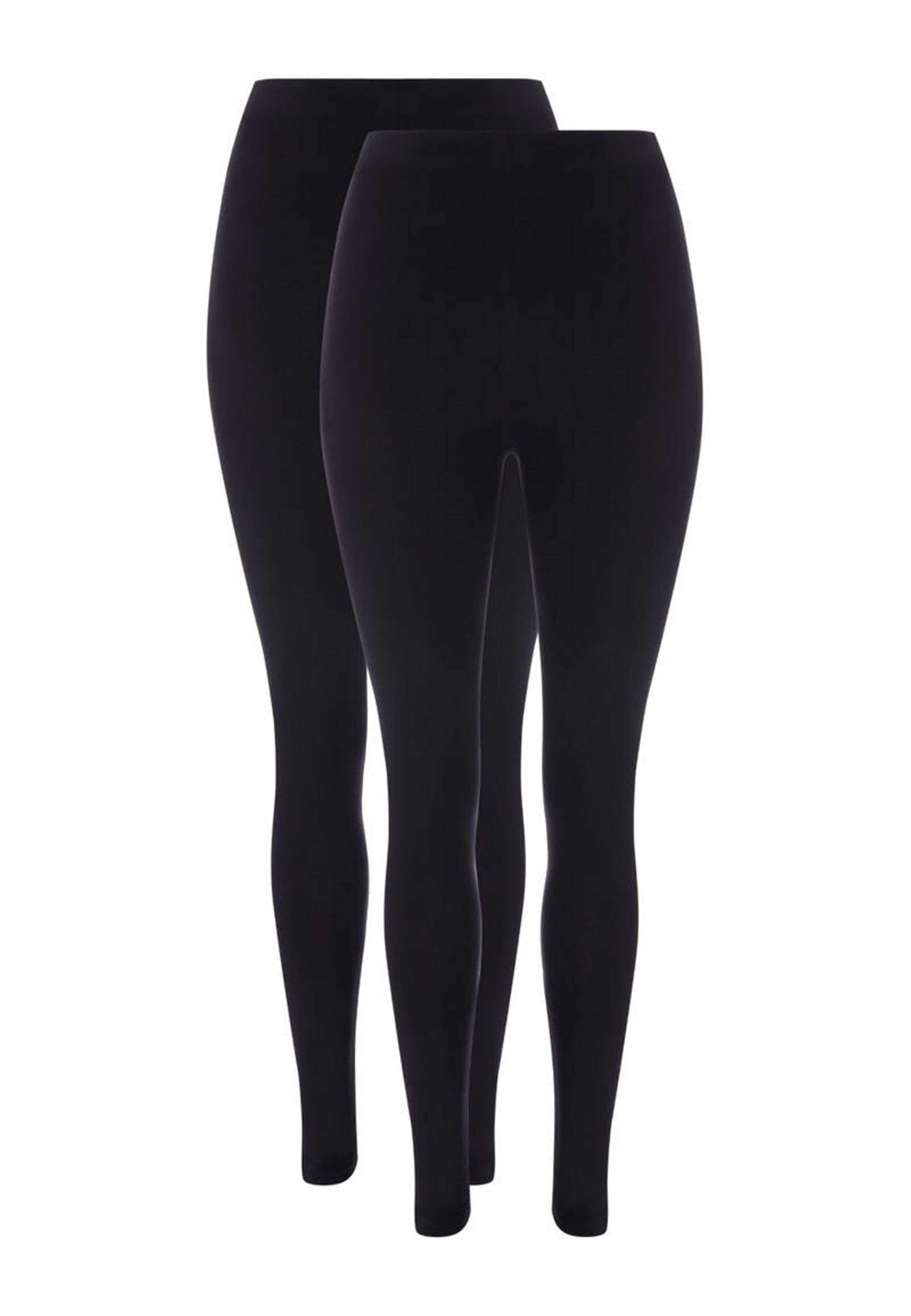 Womens 2pk Black Leggings
