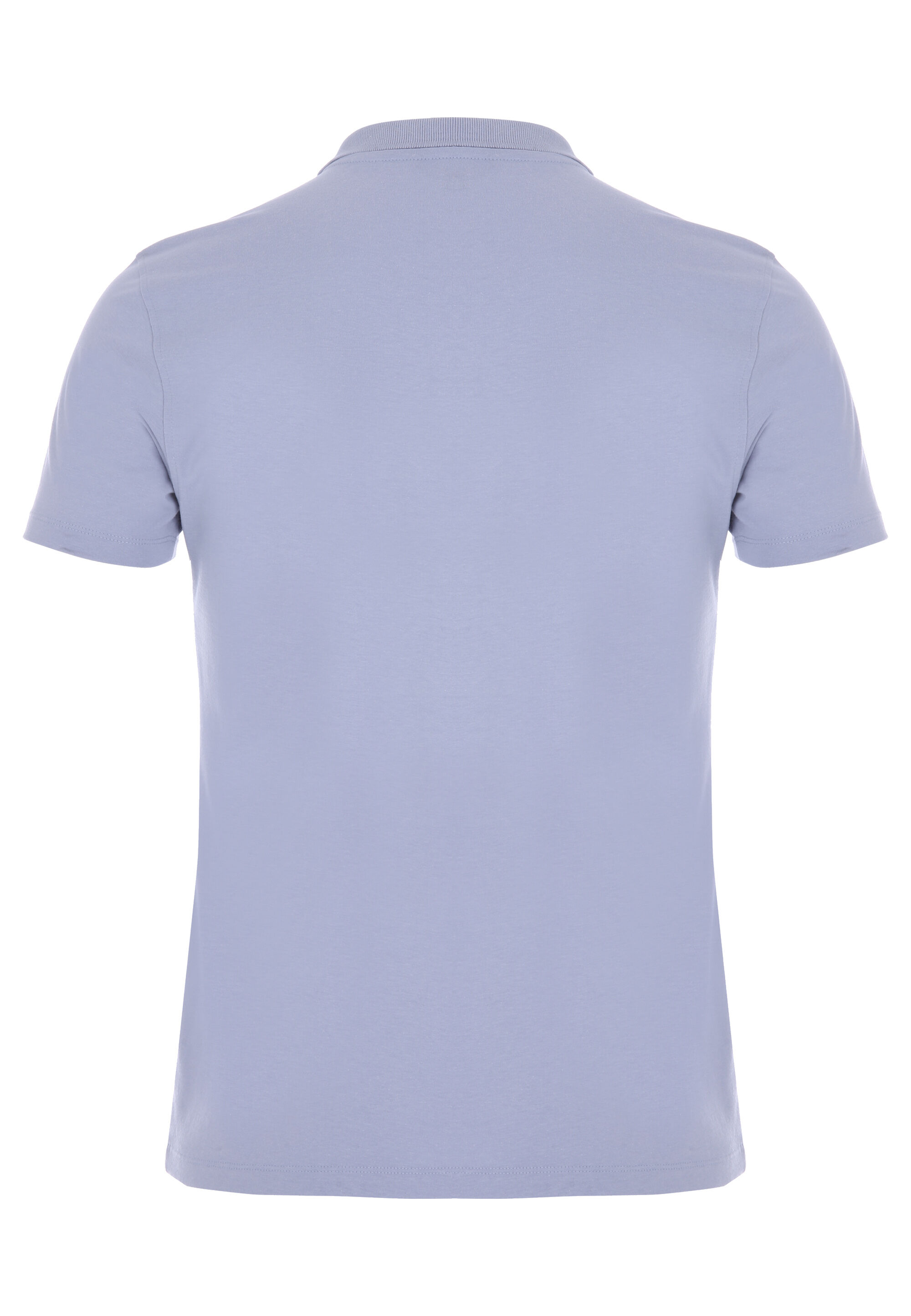 Mens Light Blue Textured Polo Shirt