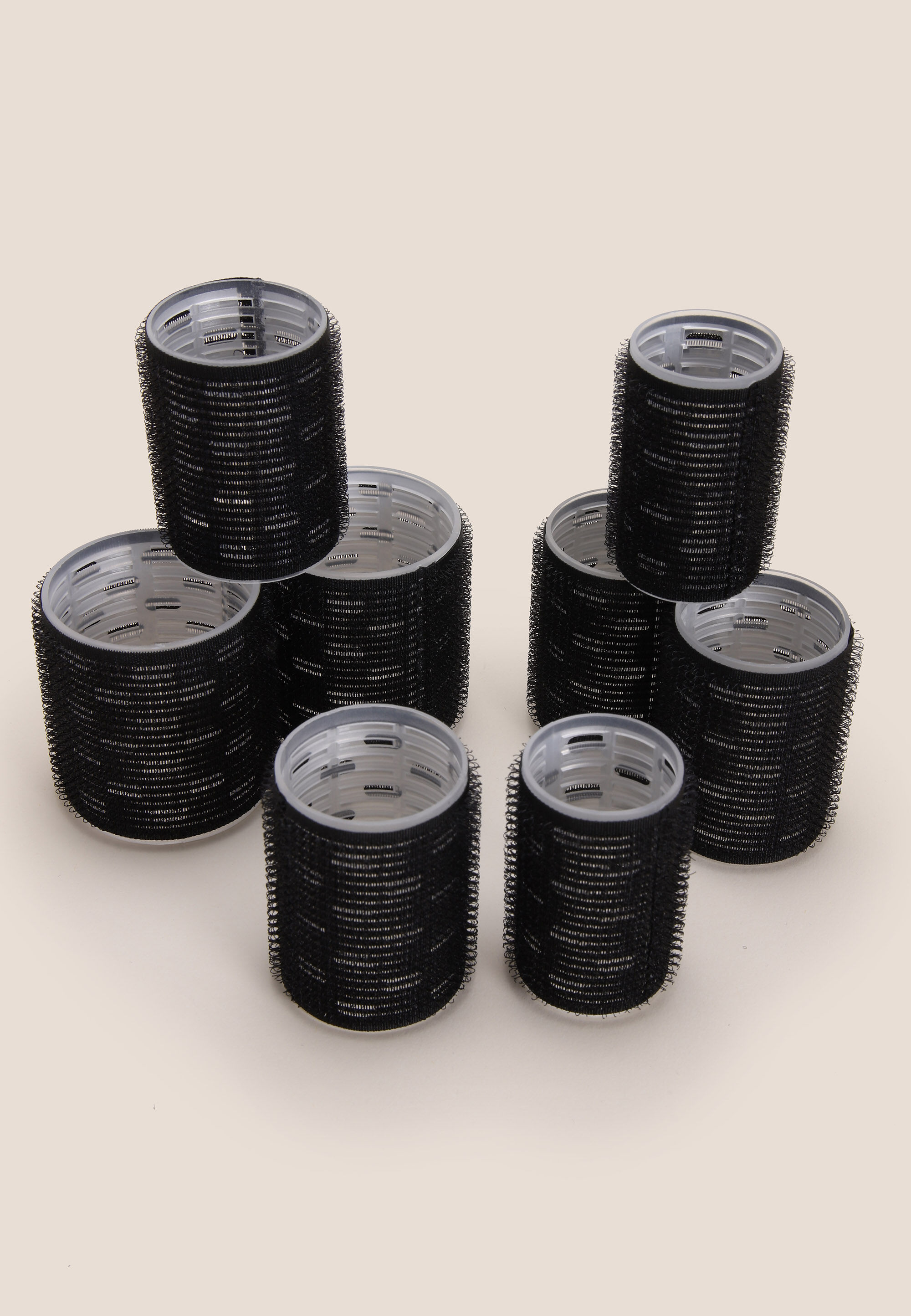 Womens 8pk Black Hair Rollers