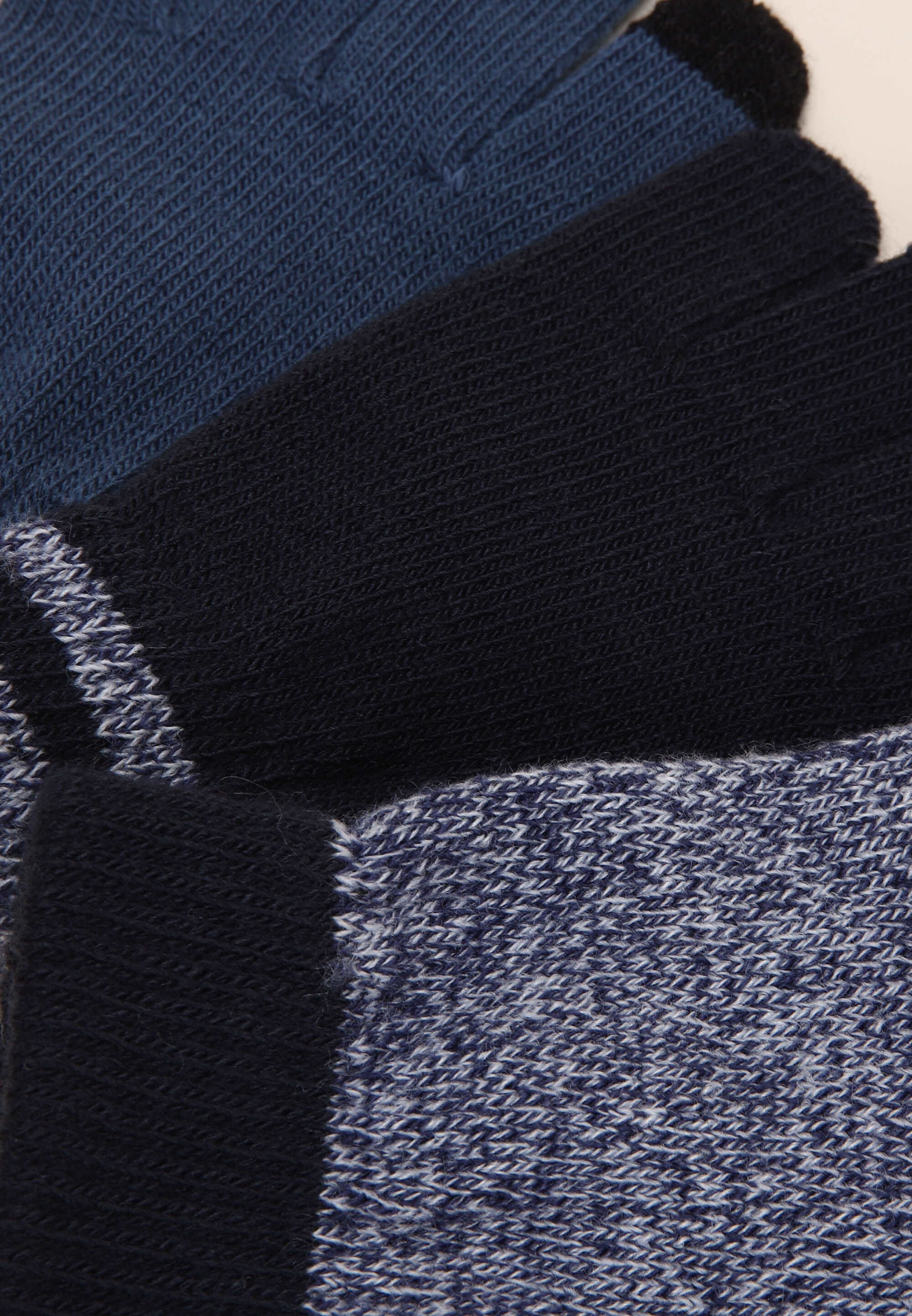 Older Boys 3pk Navy & Grey Touchscreen Magic Gloves
