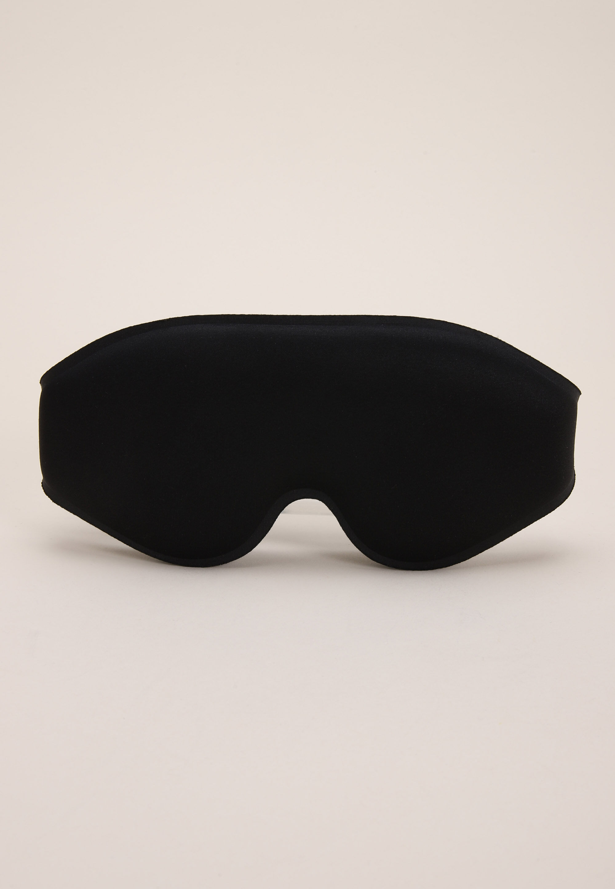 Womens Black Contoured Padded Comfort Eye Mask