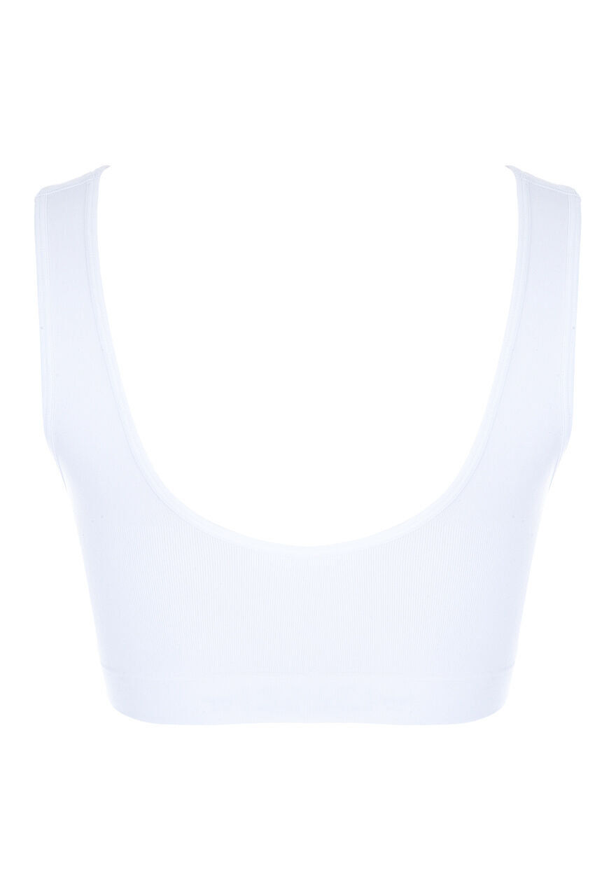 Womens White Thick Strap Crop Top