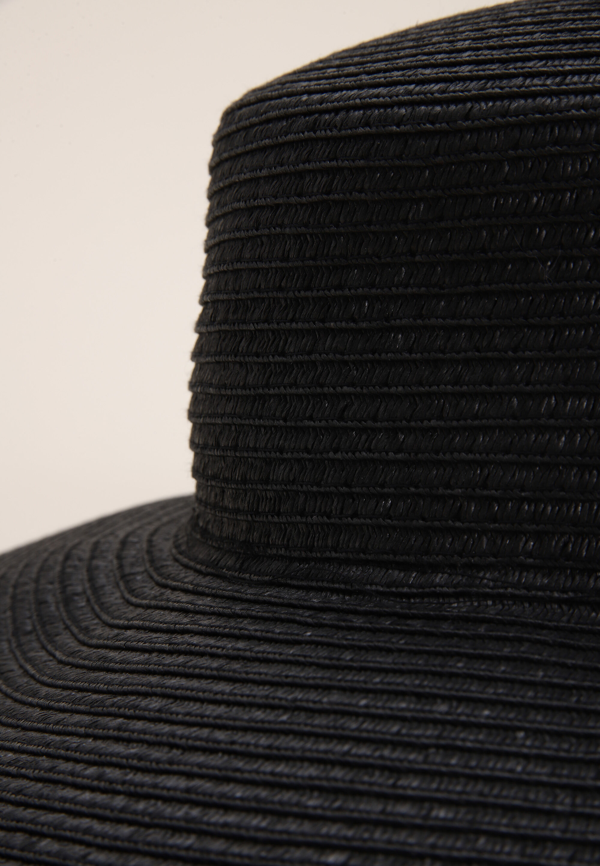 Womens Black Boater Hat