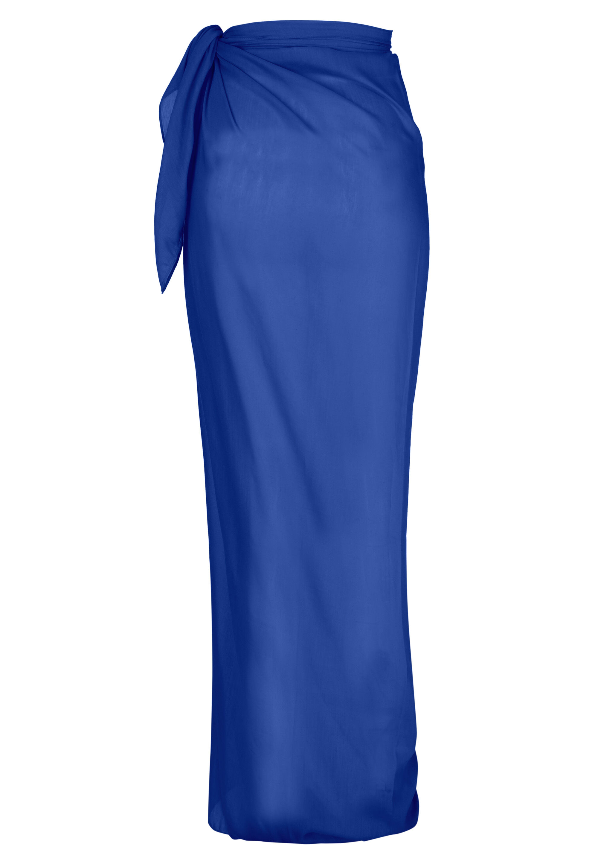 Womens Blue Plain Sarong