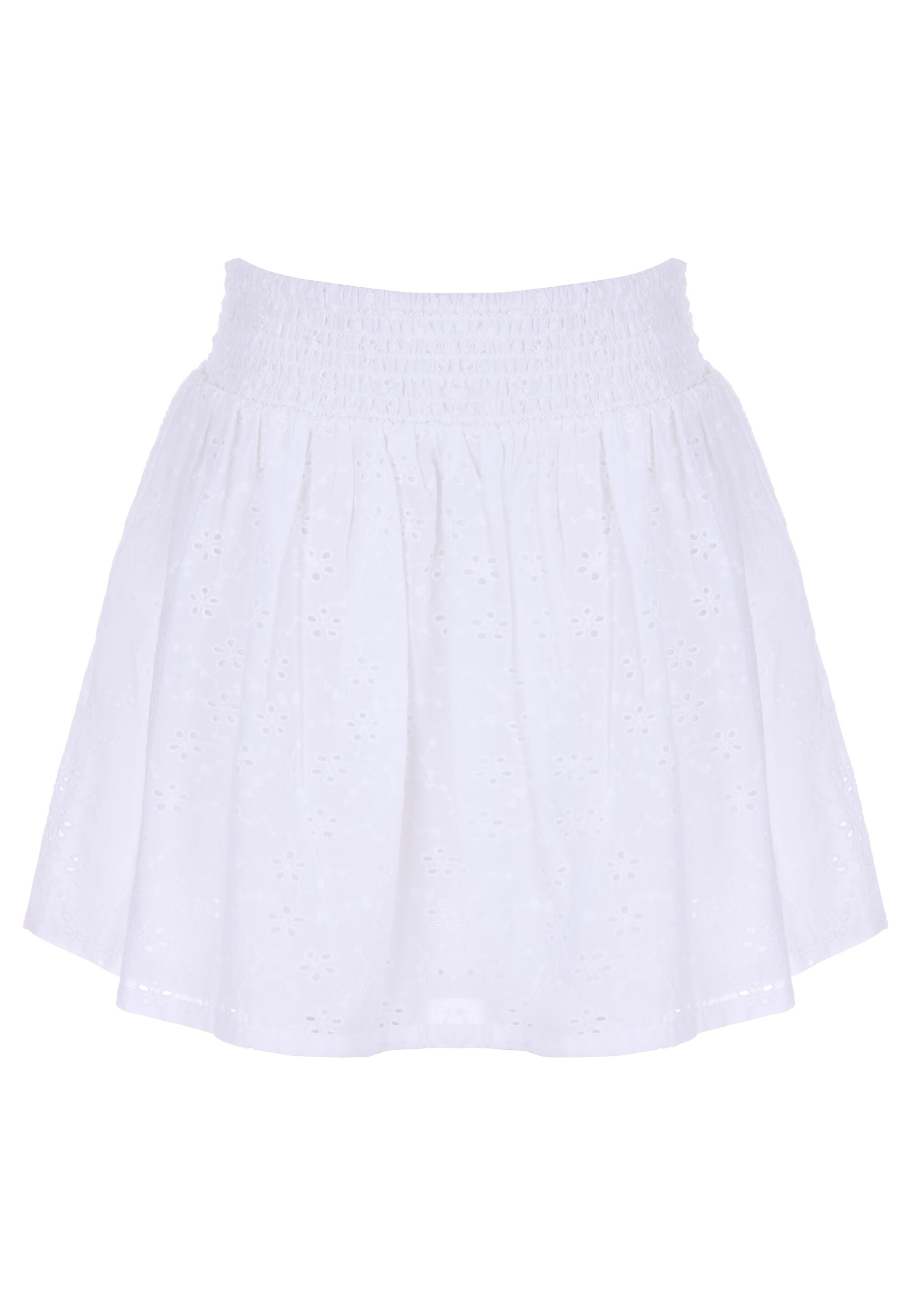 Older Girls White Broderie Ra-Ra Skirt