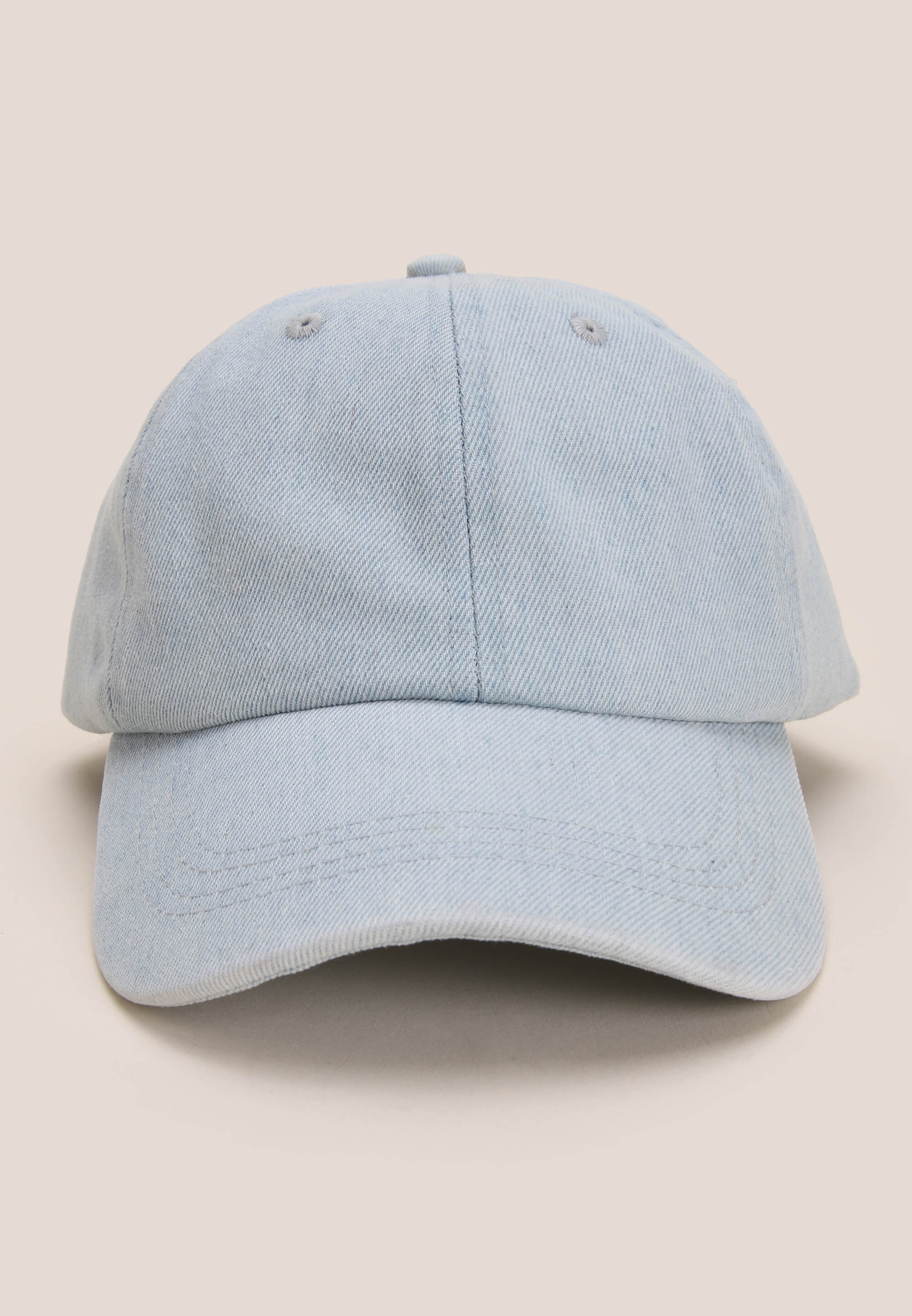 Mens Light Blue Denim Baseball Cap