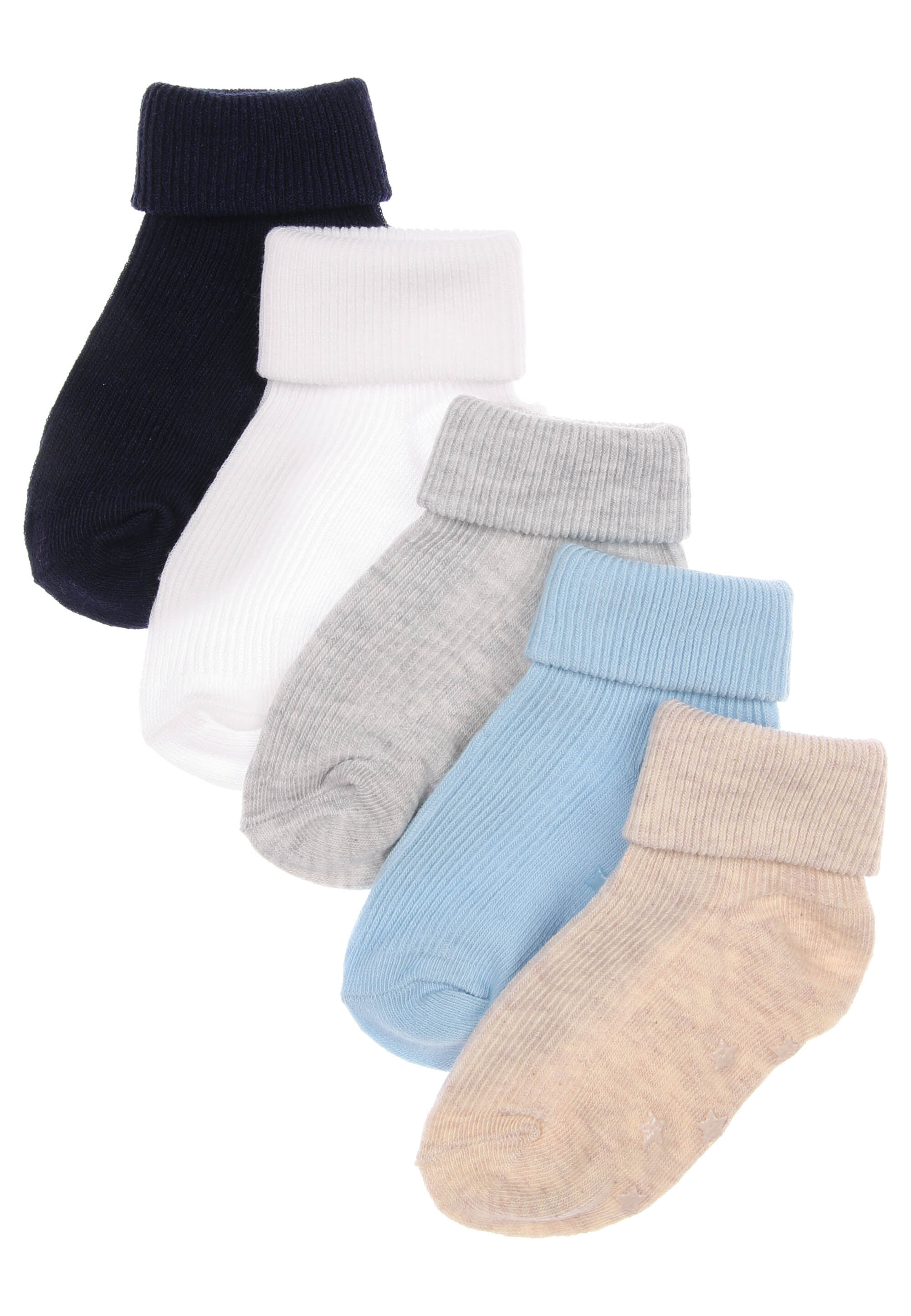 Baby Boys 5pk Light Blue Multipack Socks