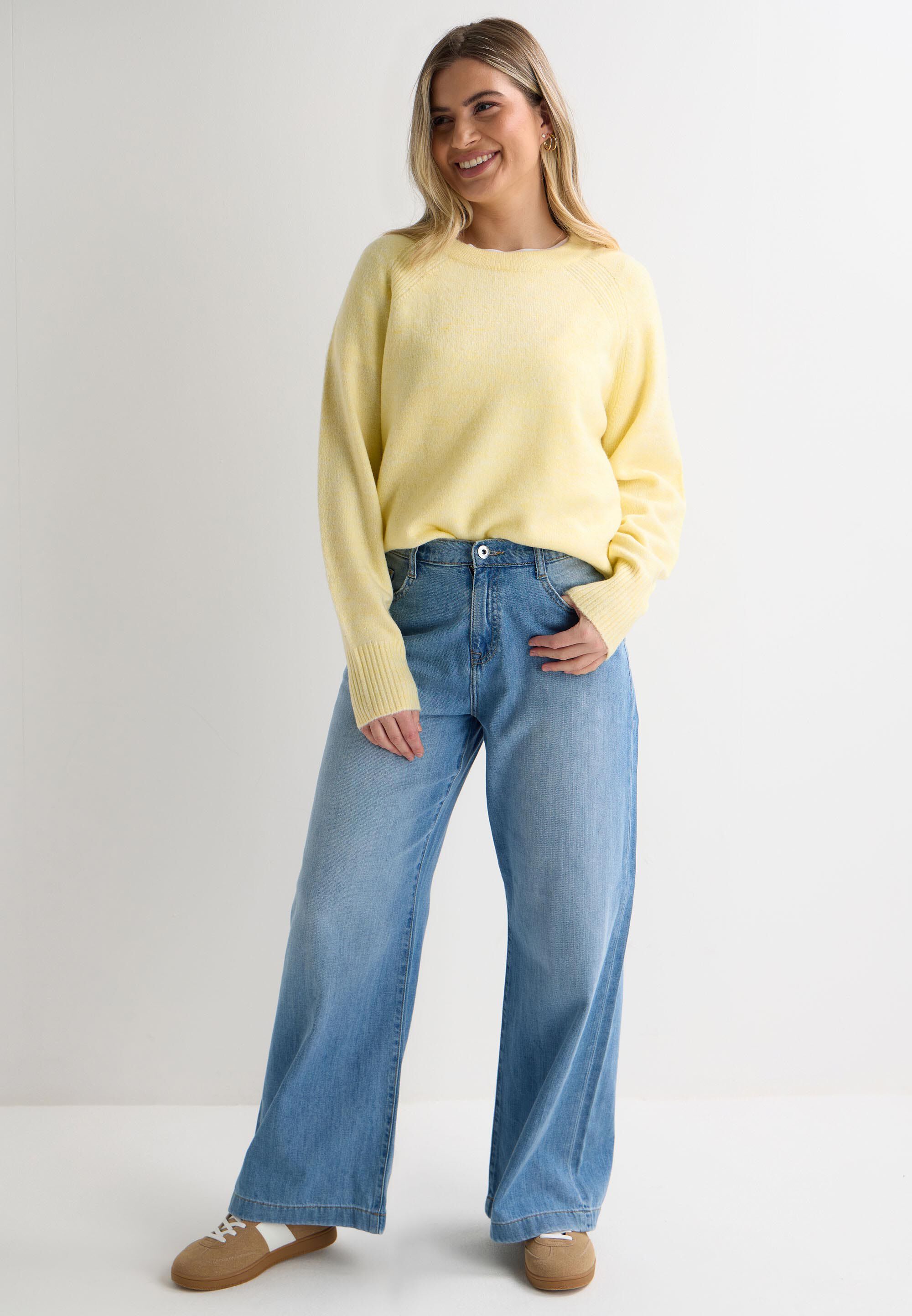 Womens Light Blue Wide Leg Palazzo Jeans