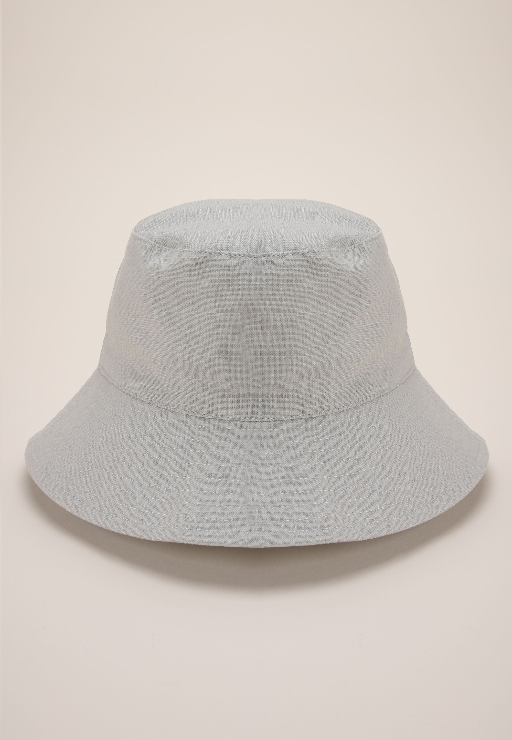 Womens Sage Linen Bucket Hat