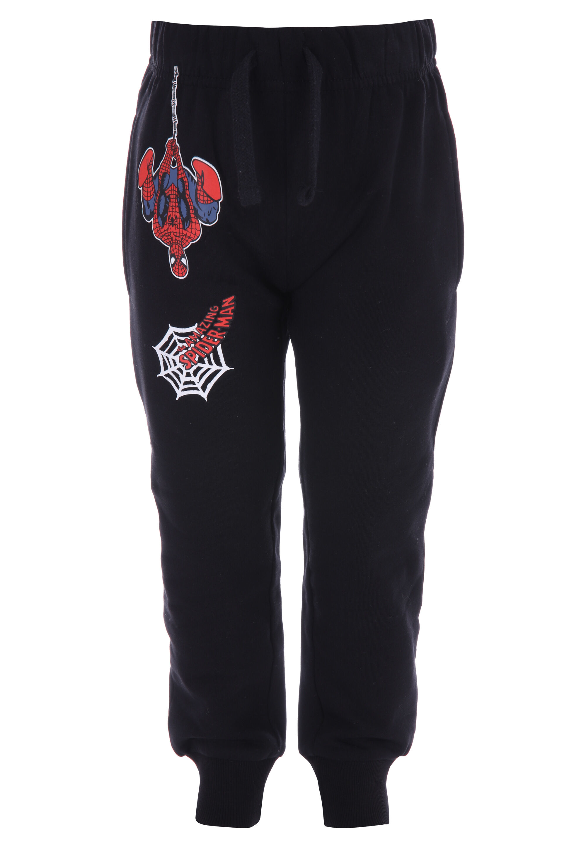 Younger Boys Black Spider-Man Joggers