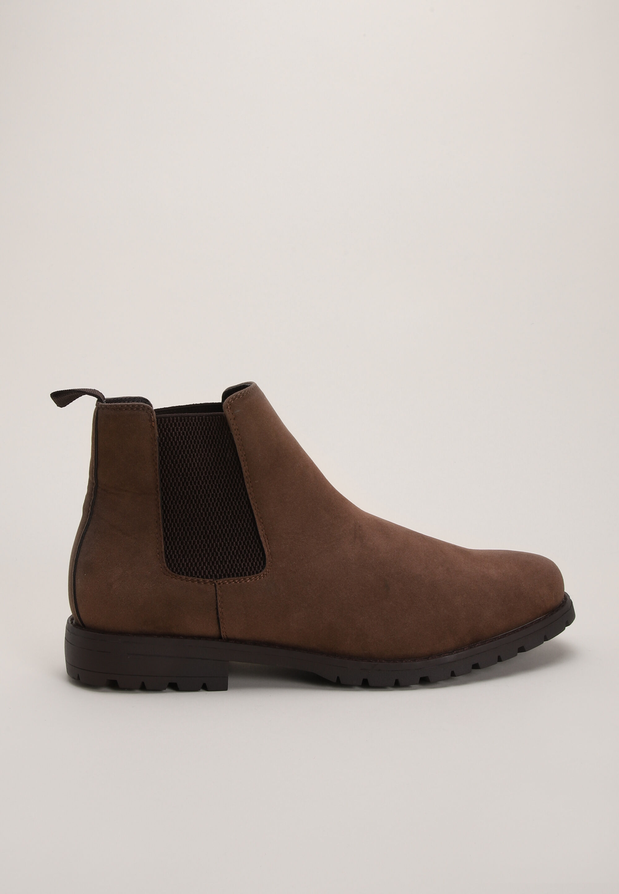 Mens Tan Plain Chelsea Boots