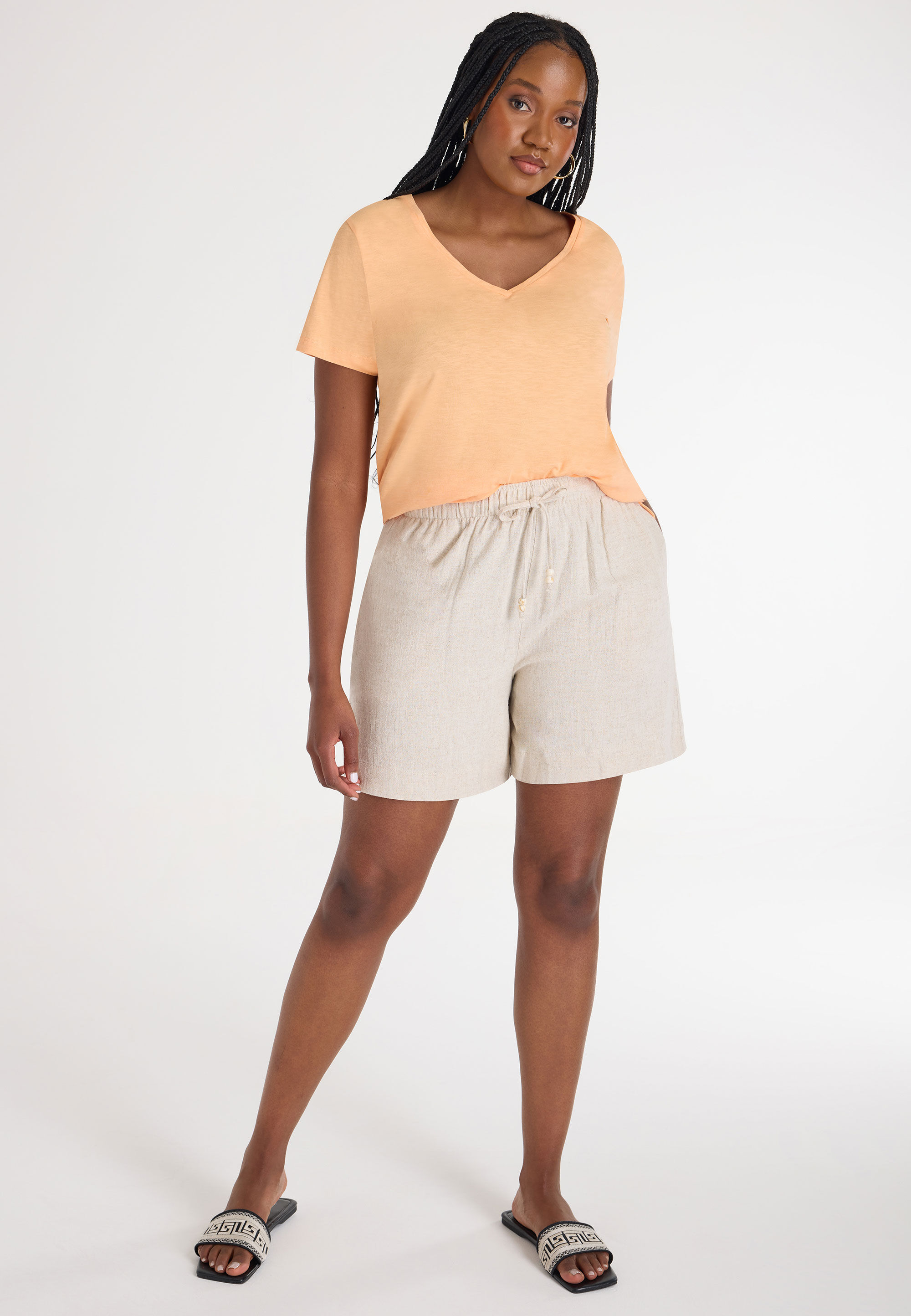 Womens Coral Loose Fit T-shirt