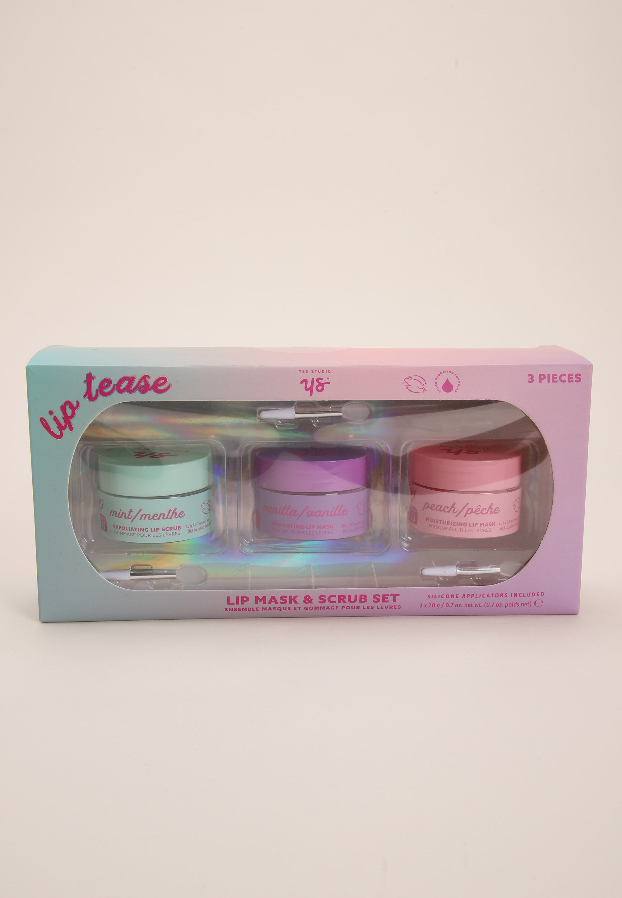 Womens 3pk Lip Mask and Scrub Set