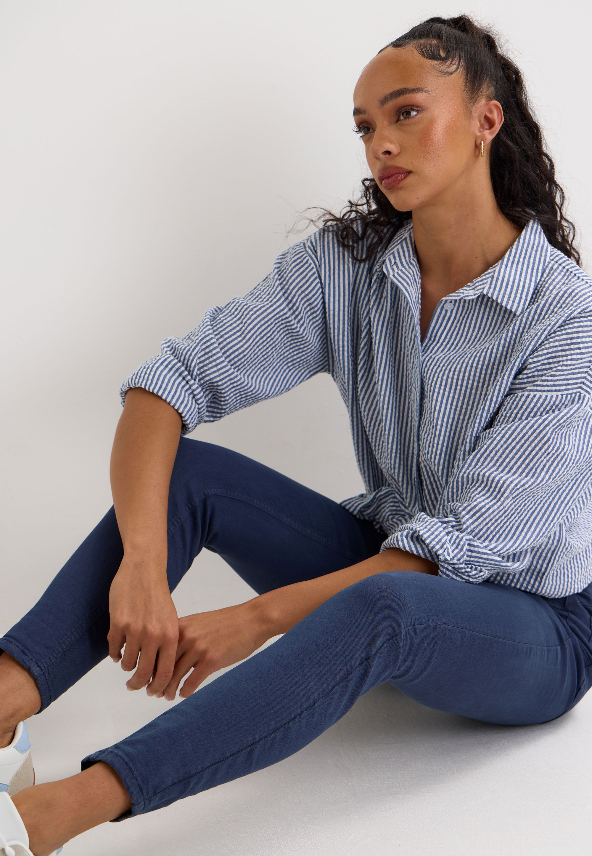 Womens Navy Kate Shaper Jeggings