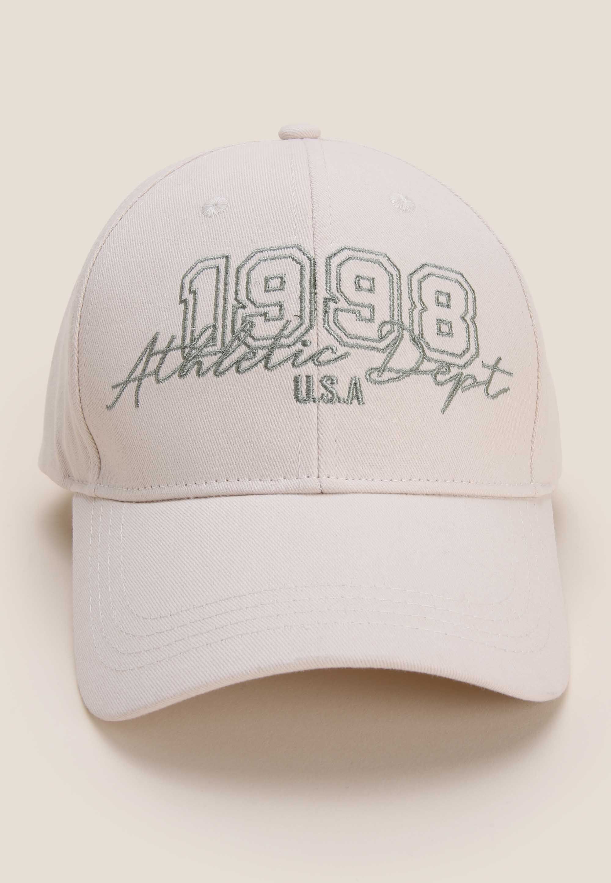 Womens Cream 1988 Embroidered Baseball Cap