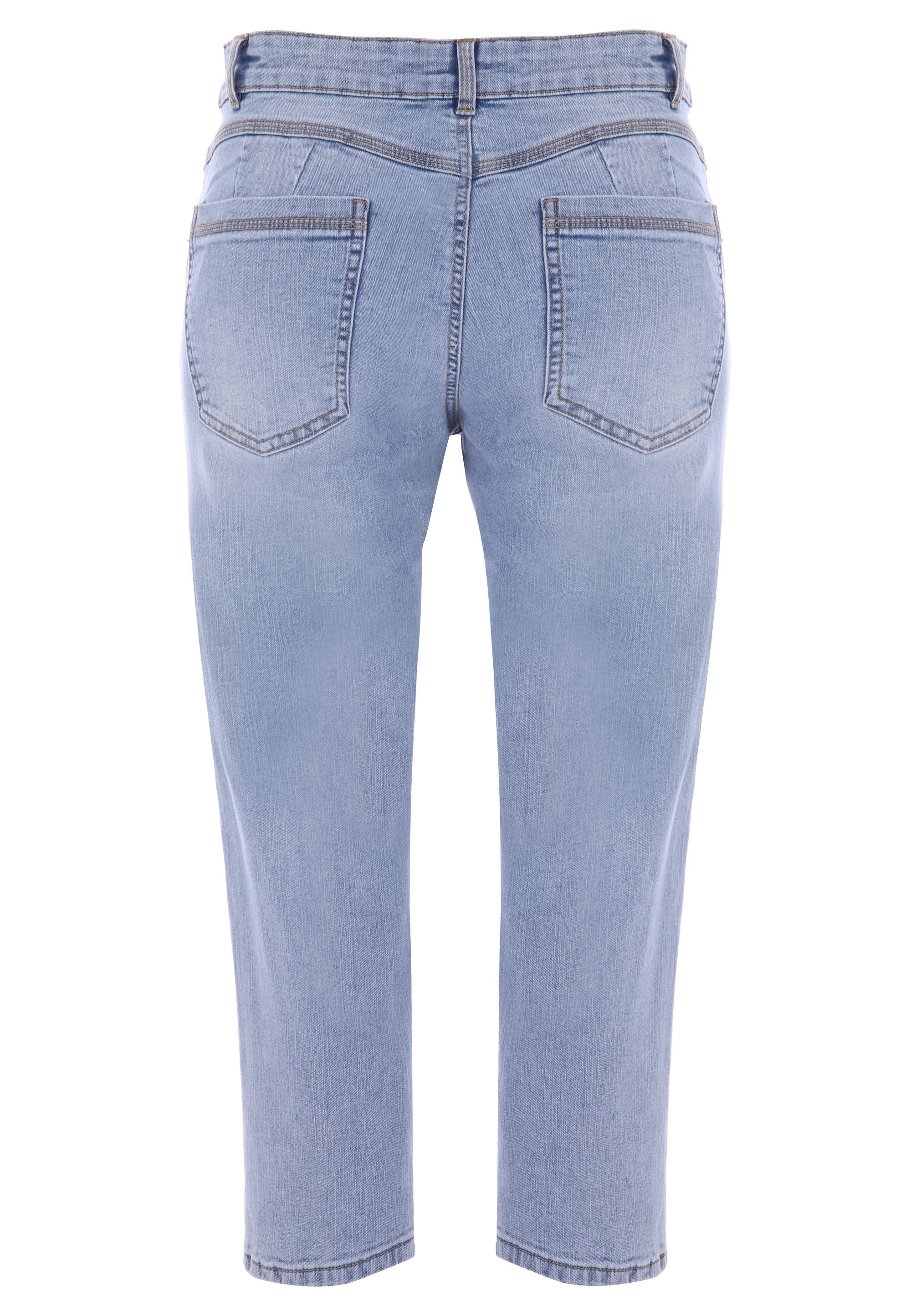 Womens Light Blue Alexa Shaper Crop Jeans