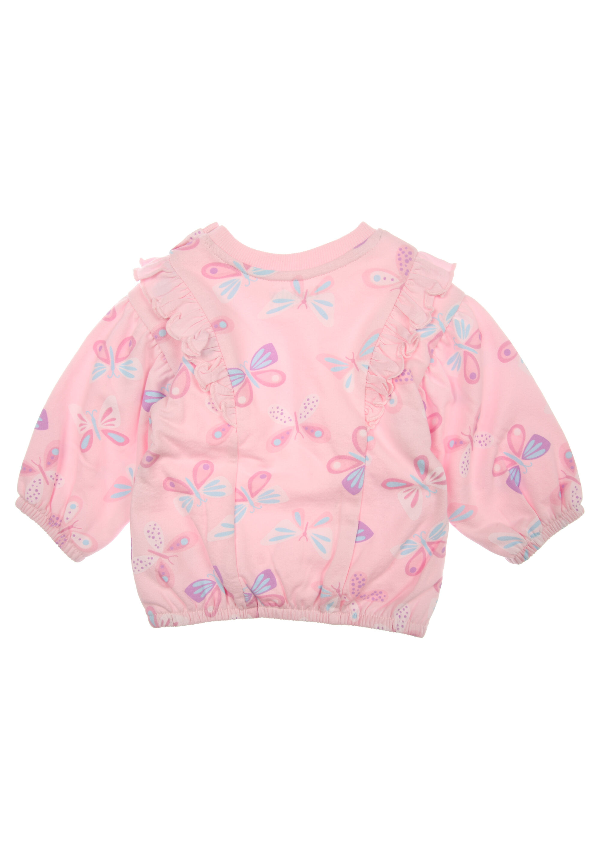 Baby Girls Pink Butterfly Sweatshirt & Joggers Set