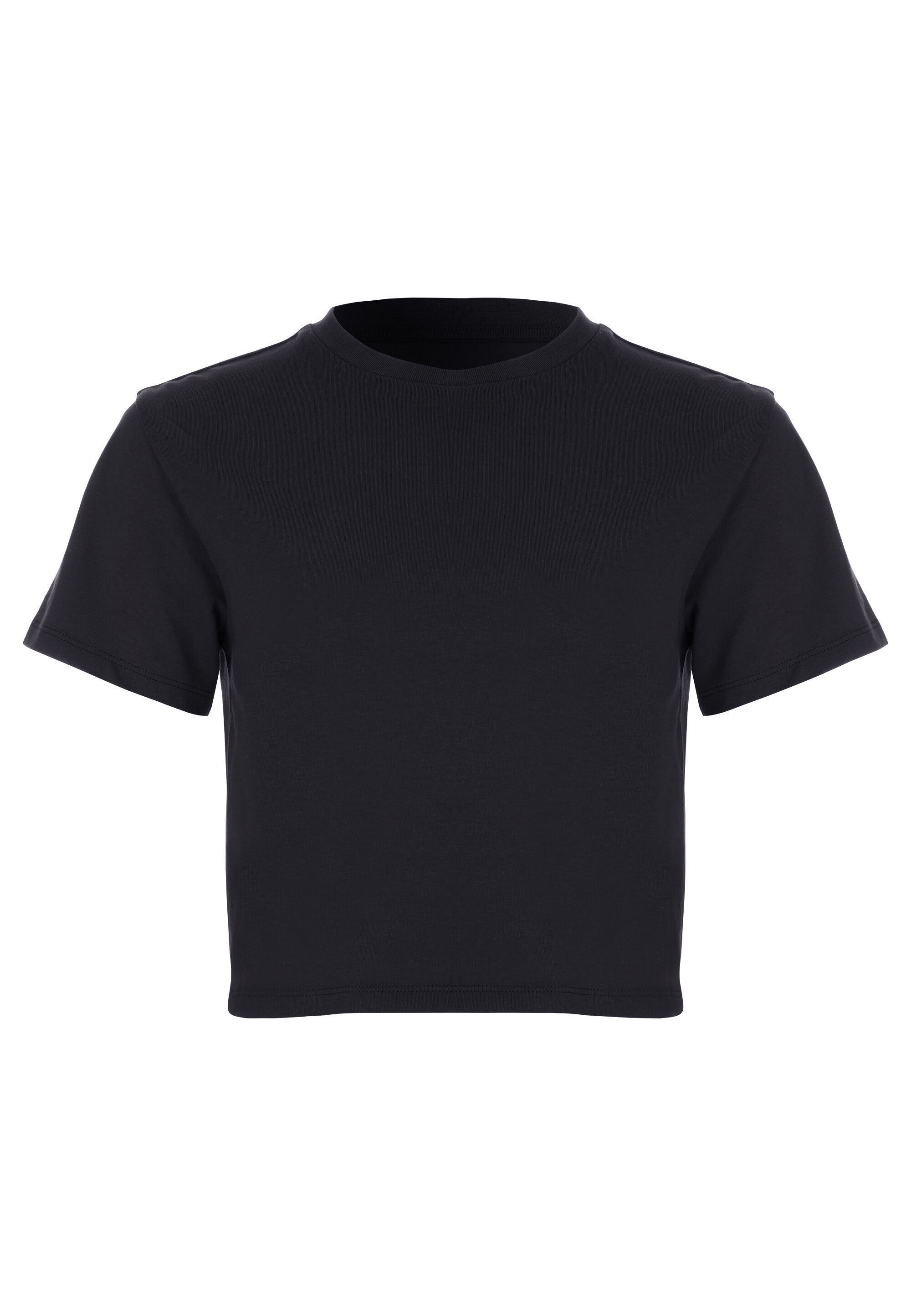 Older Girl Black Boxy T-Shirt