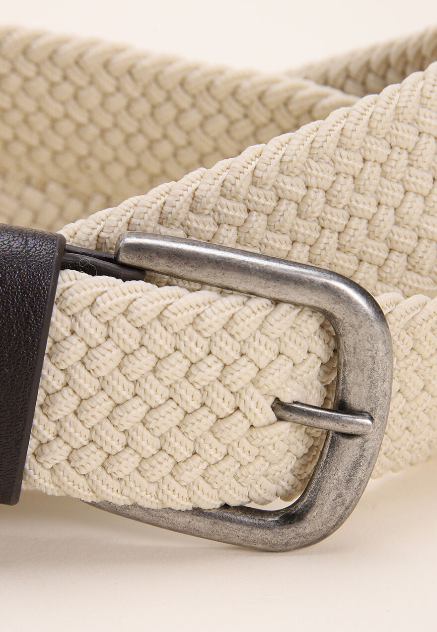 Mens Stone Stretch Plait Belt