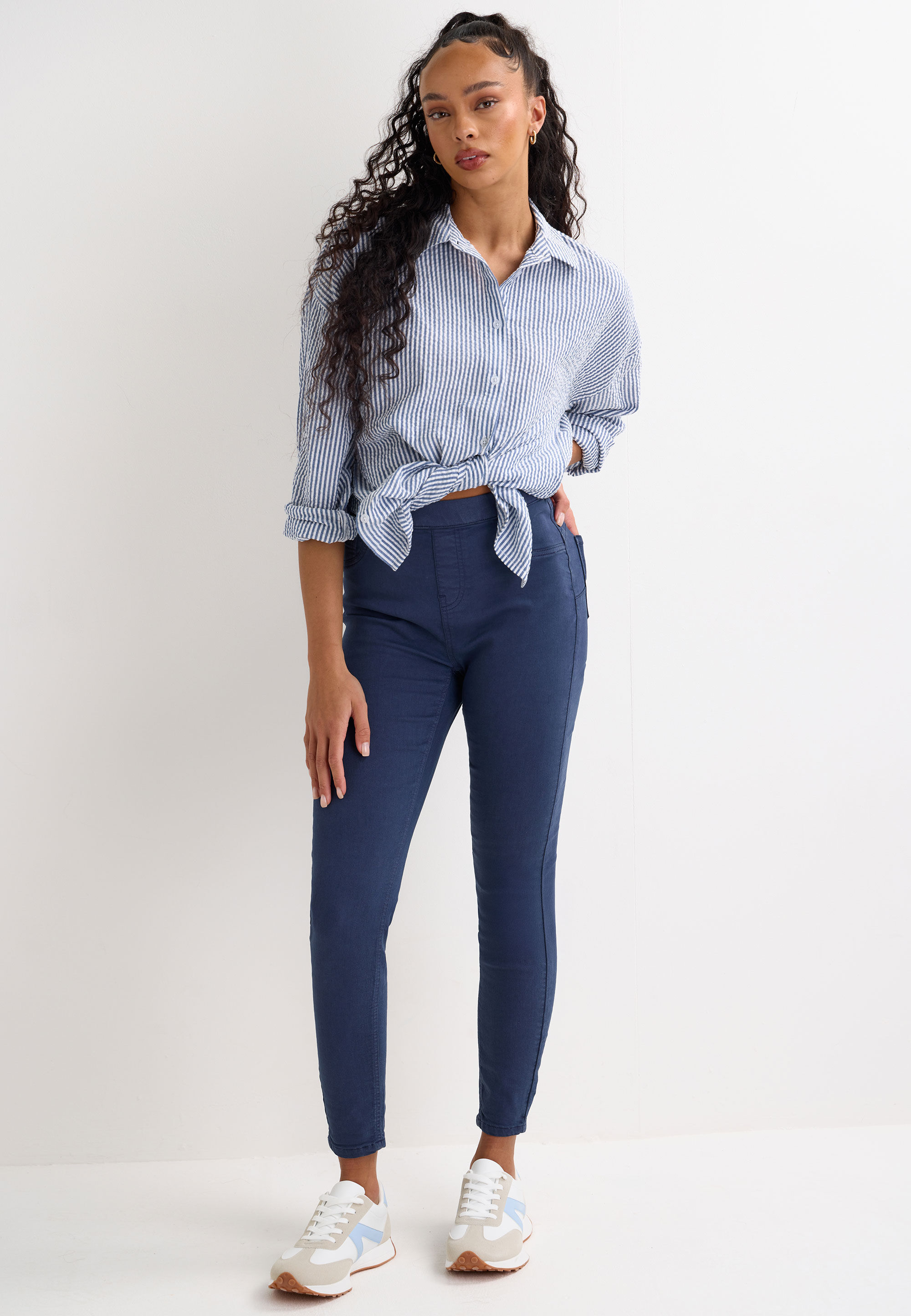 Womens Navy Kate Shaper Jeggings