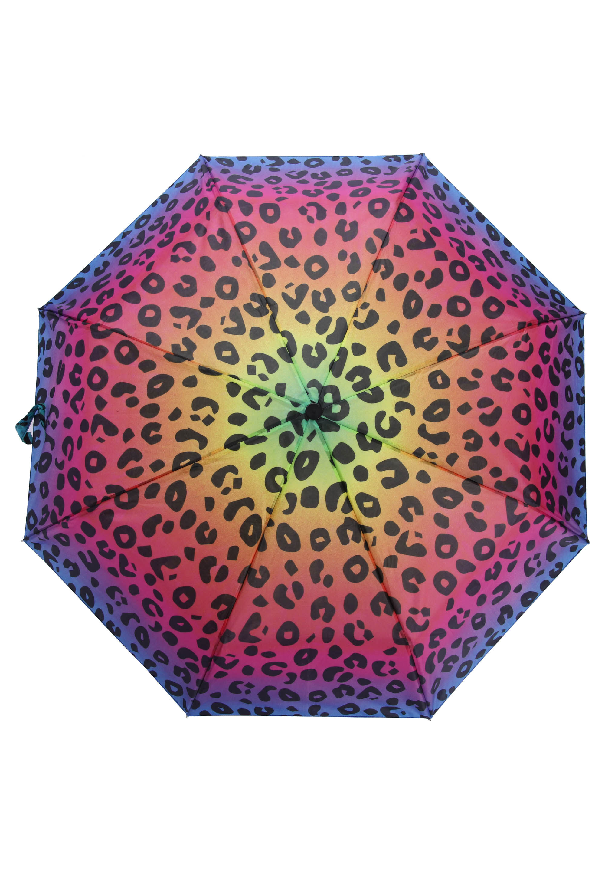 Womens Purple Ombre Leopard Print Umbrella