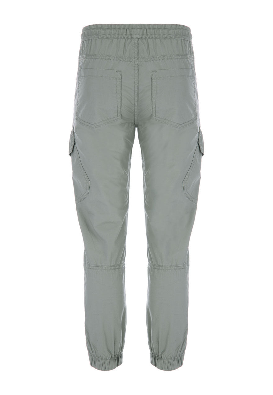 Older Boys Khaki Woven Cargo Joggers