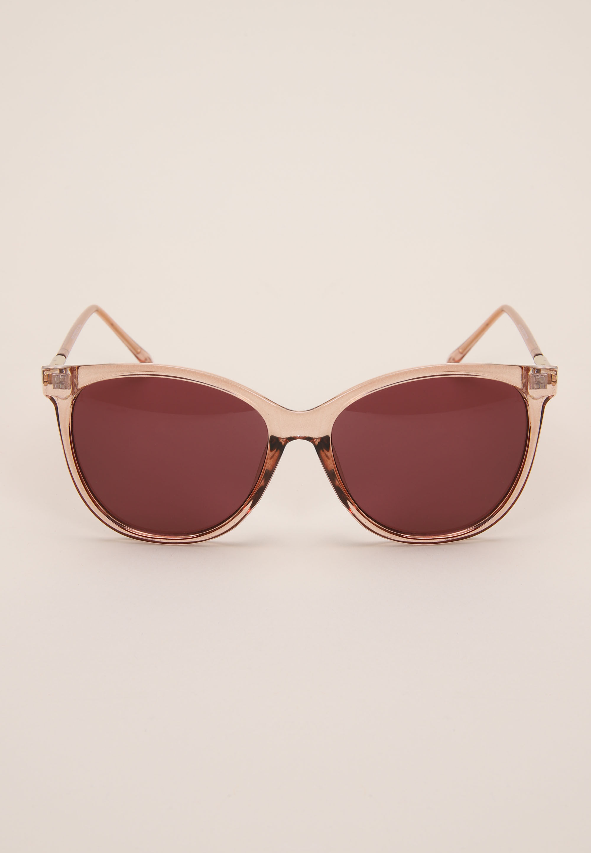 Womens Pink Preppy Cat Eye Sunglasses