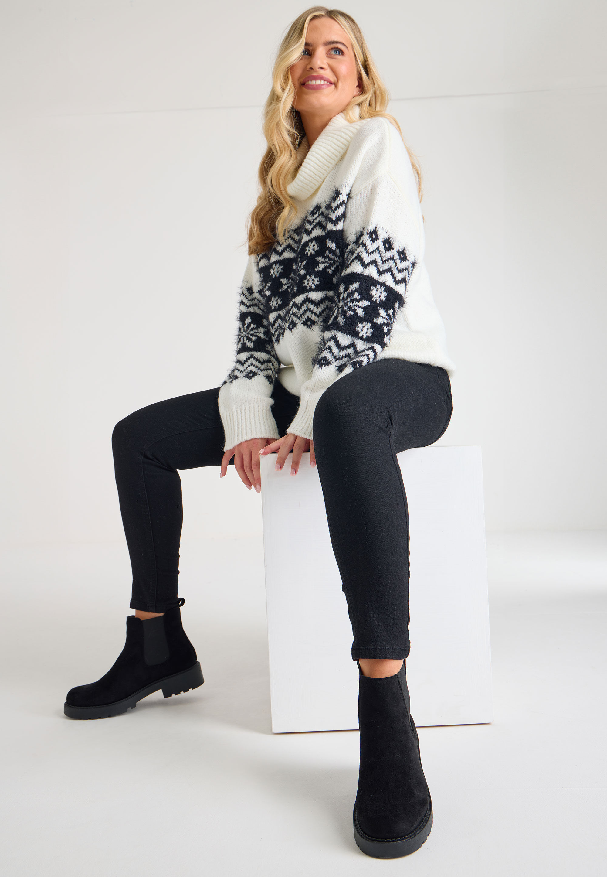 Womens Blank Chunky Style Ankle Boots