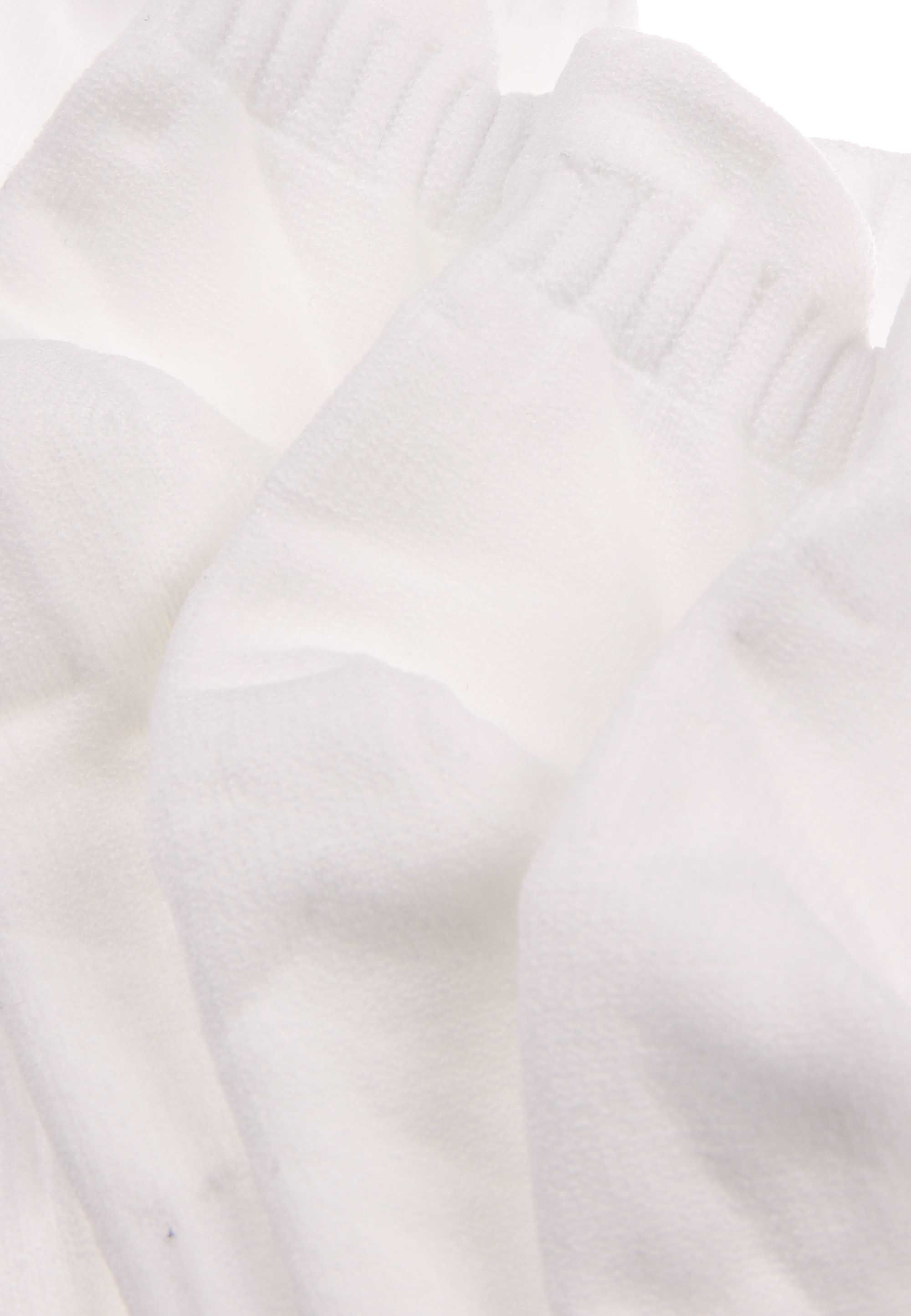 Womens 4pk White Microfibre Trainer Socks
