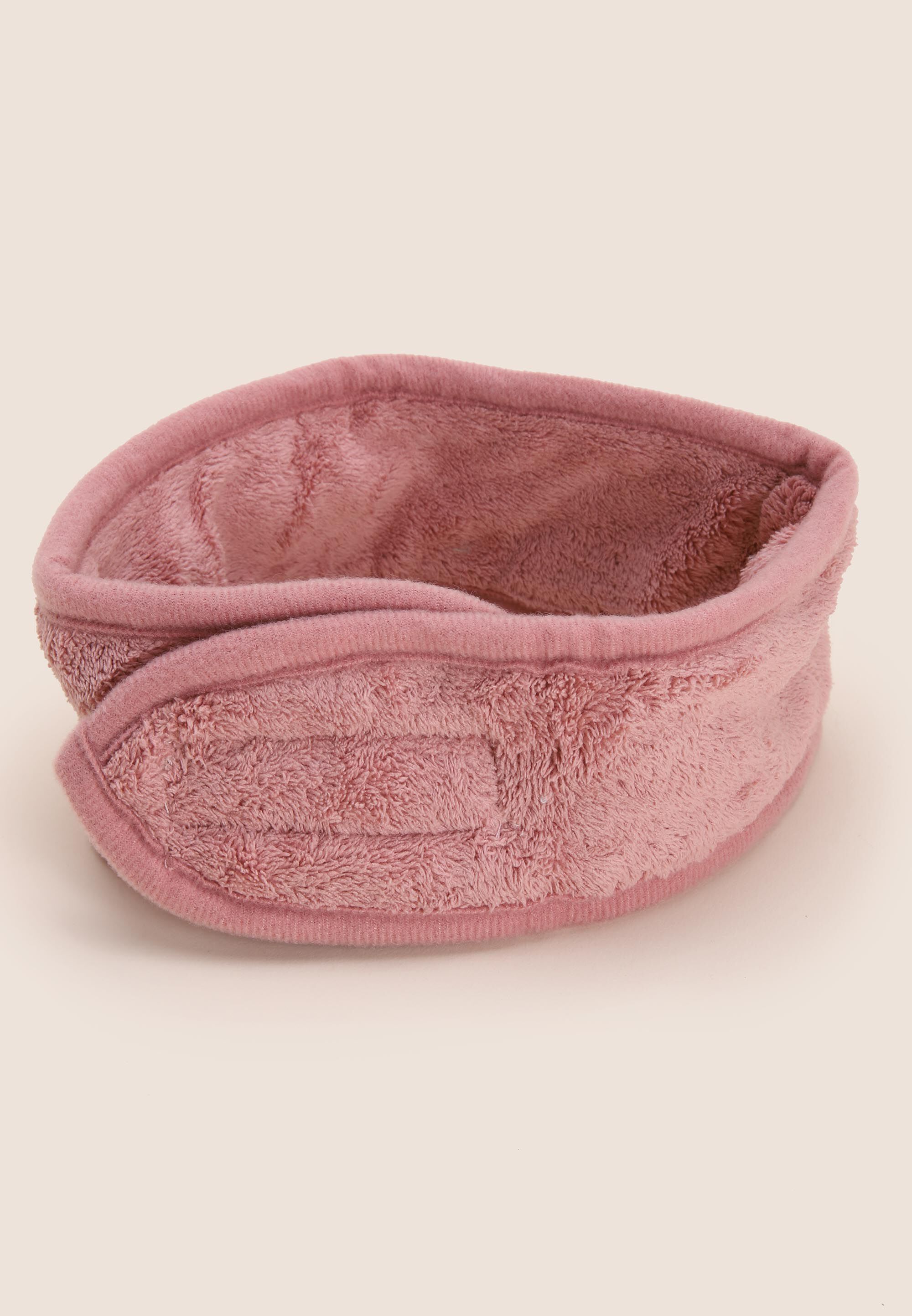 Womens Pink Fleece Beauty Headband