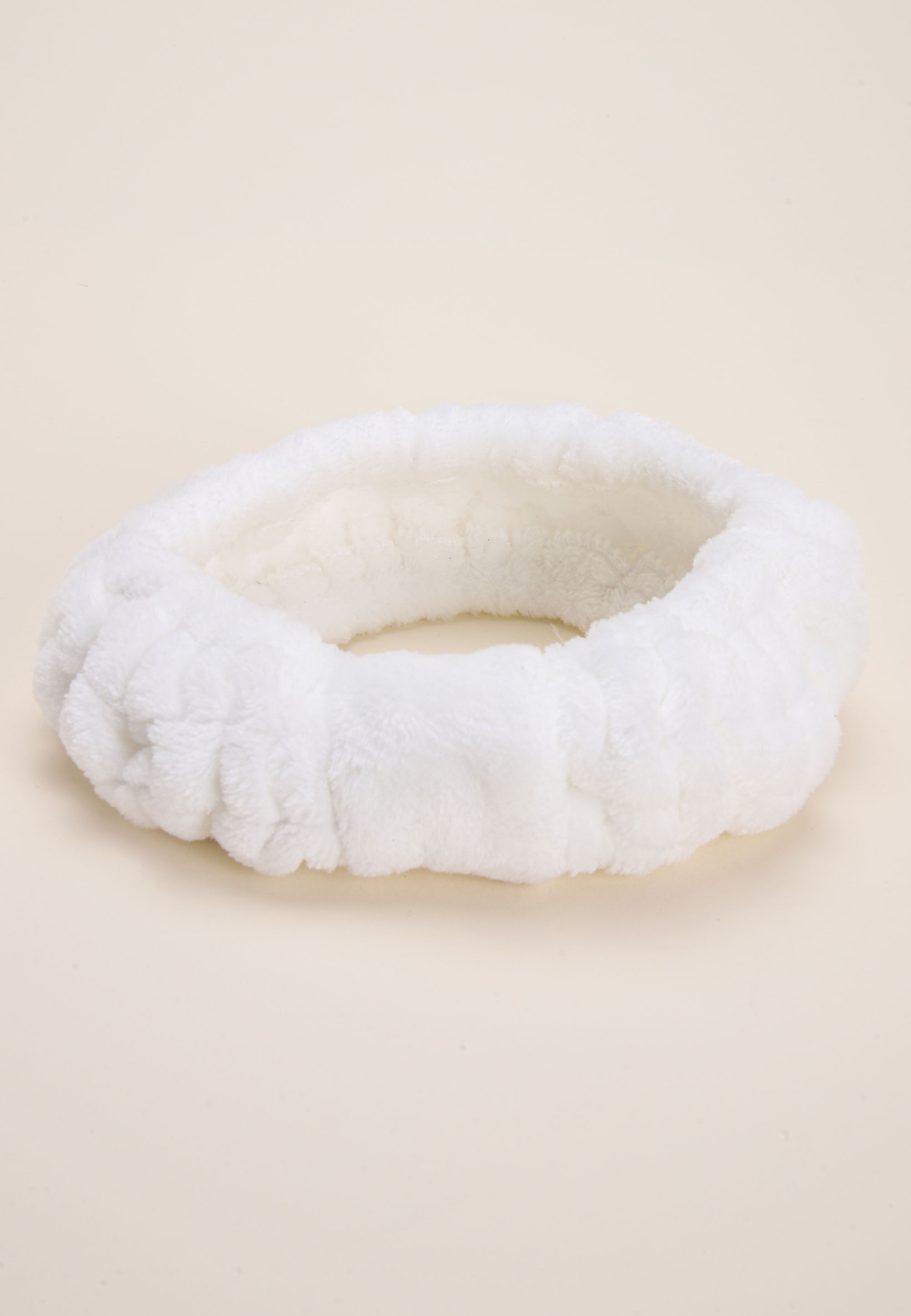 Womens White Spa Beauty Bow Headband