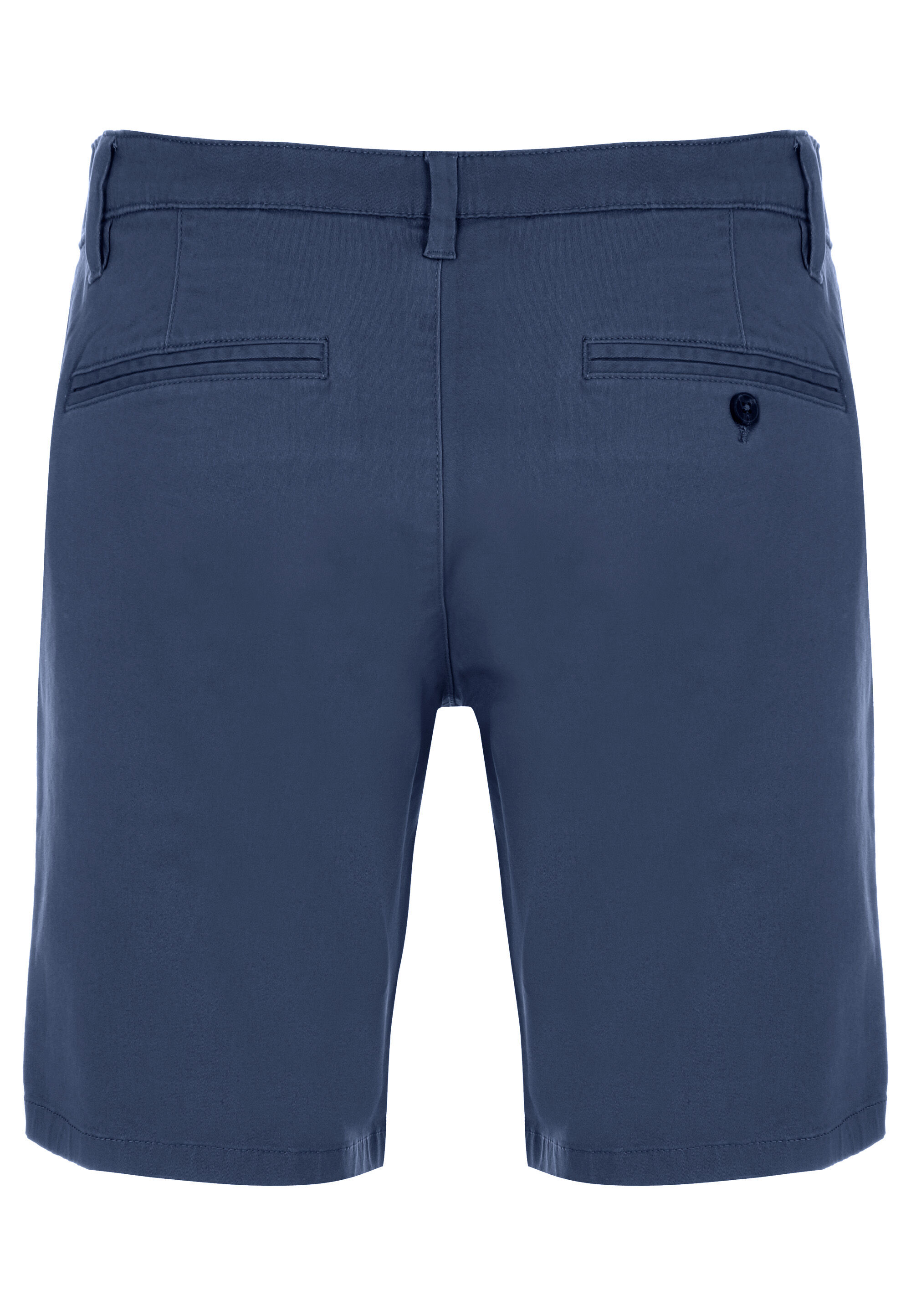 Mens Dark Blue Plain Chino Shorts