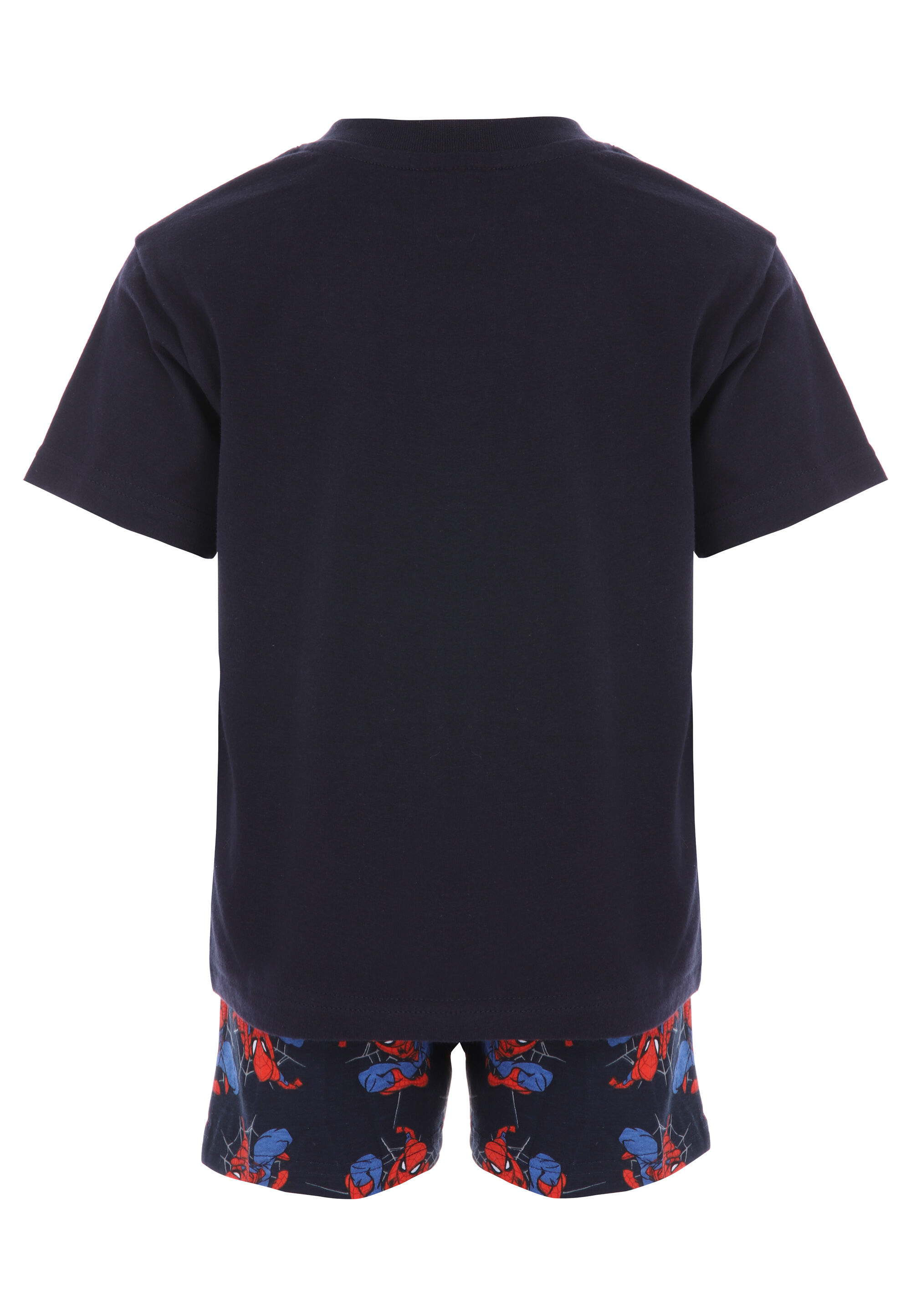 Younger Boys Navy Spider-Man Top & Shorts Pyjama Set