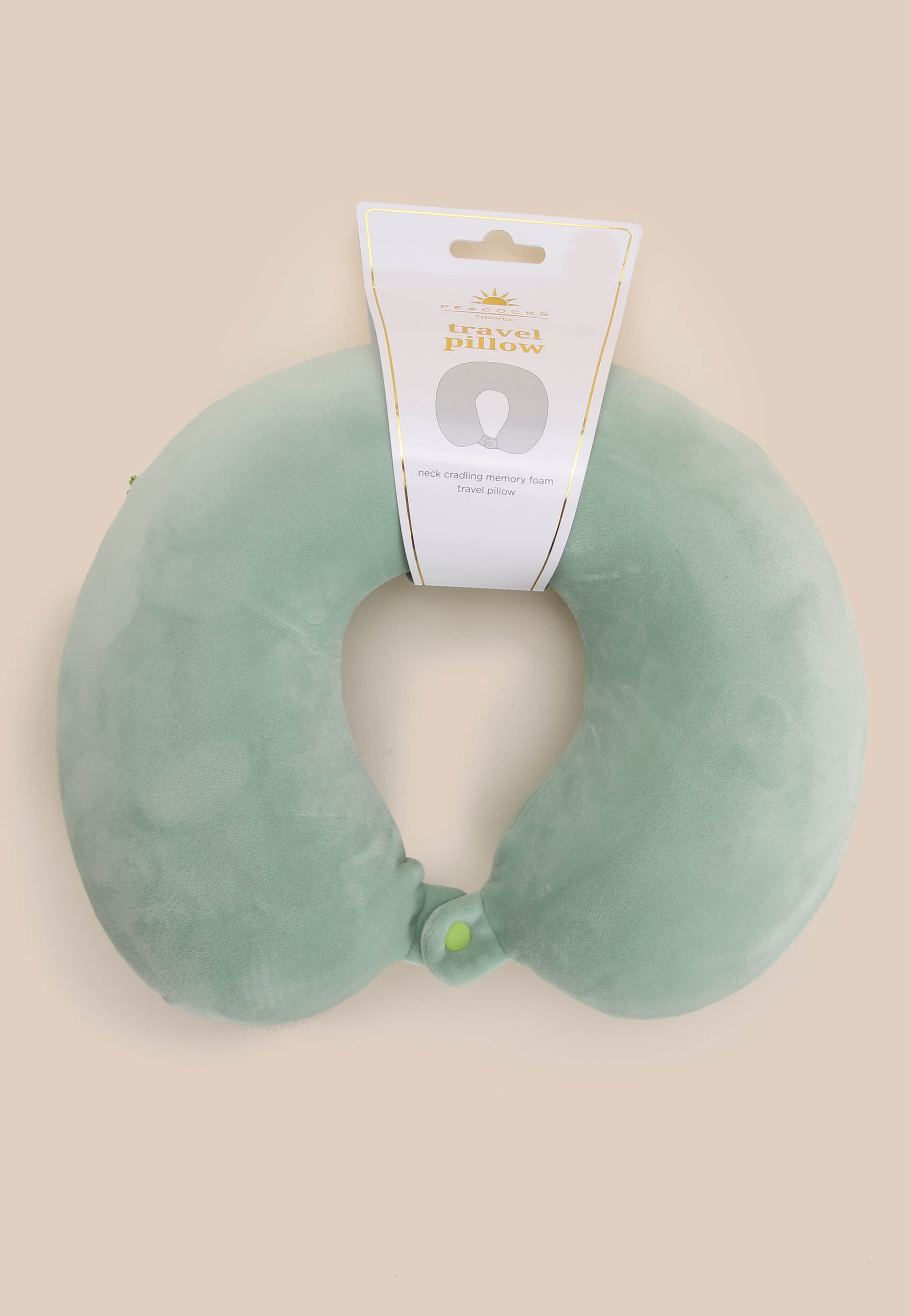 Womens Sage Memory Foam Travel Pillow