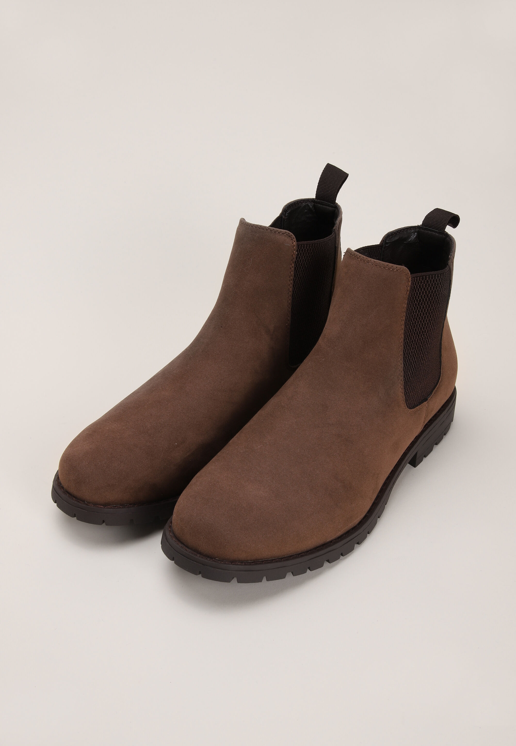 Mens Tan Plain Chelsea Boots