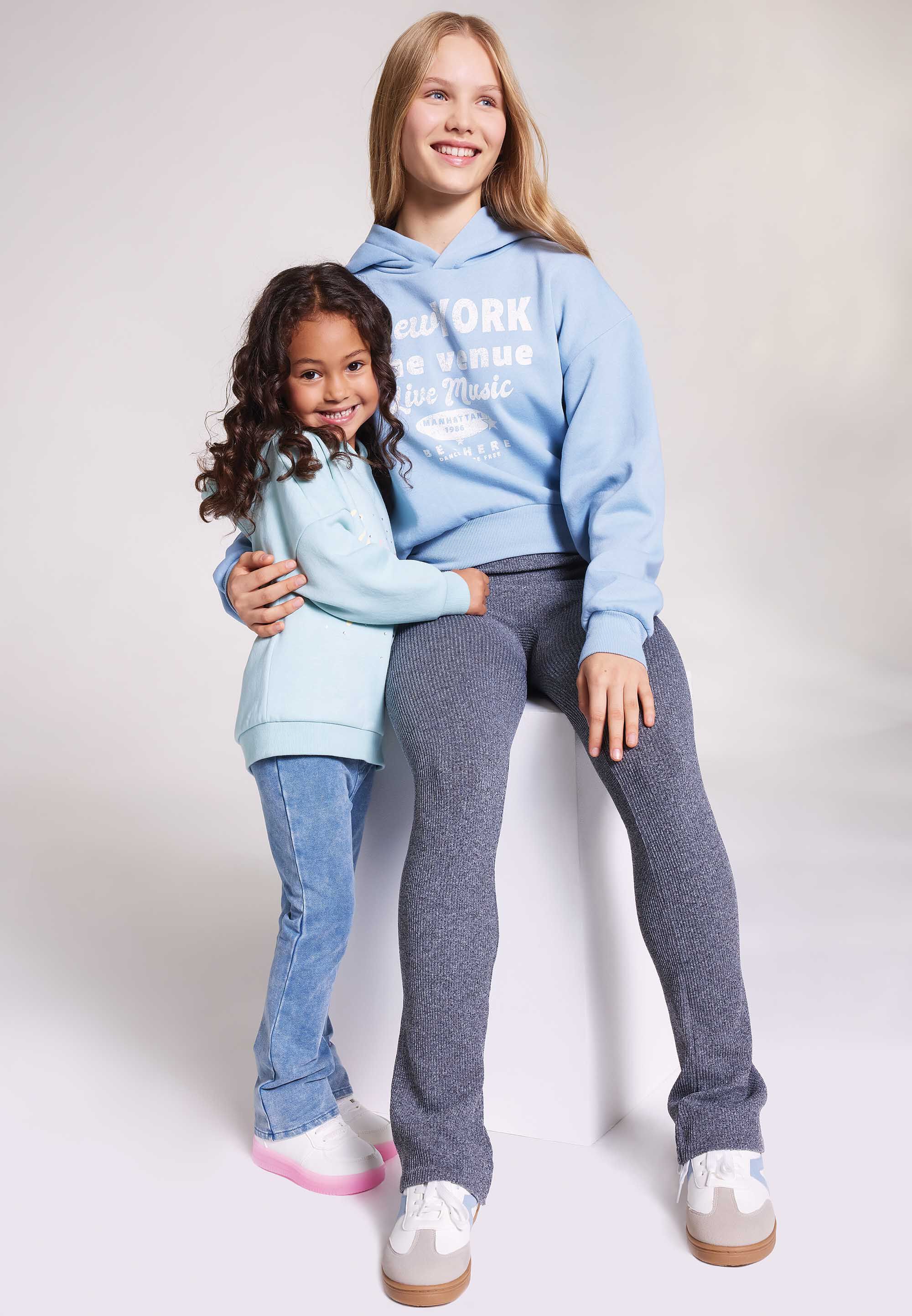 Older Girls Grey Bootcut Seamless Leggings
