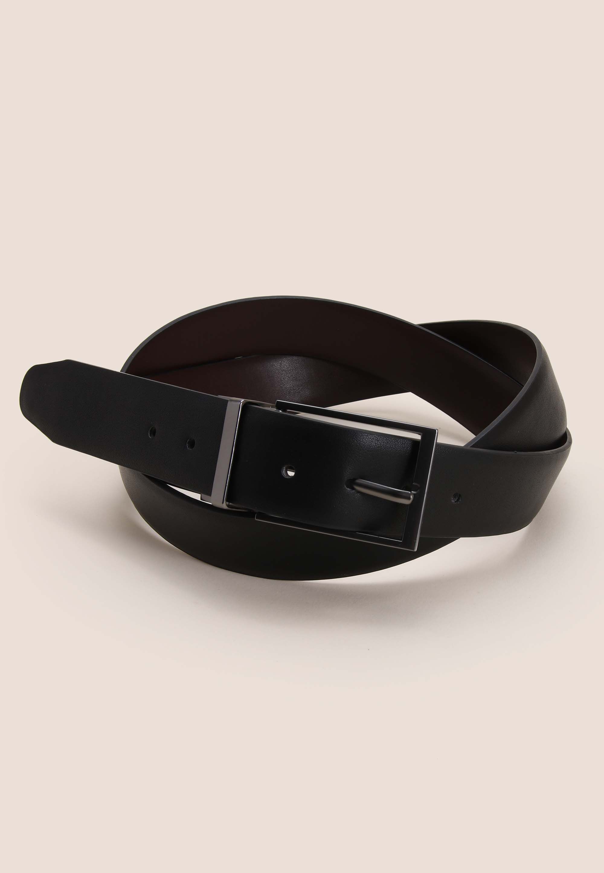 Mens Black & Brown Reversible Belt
