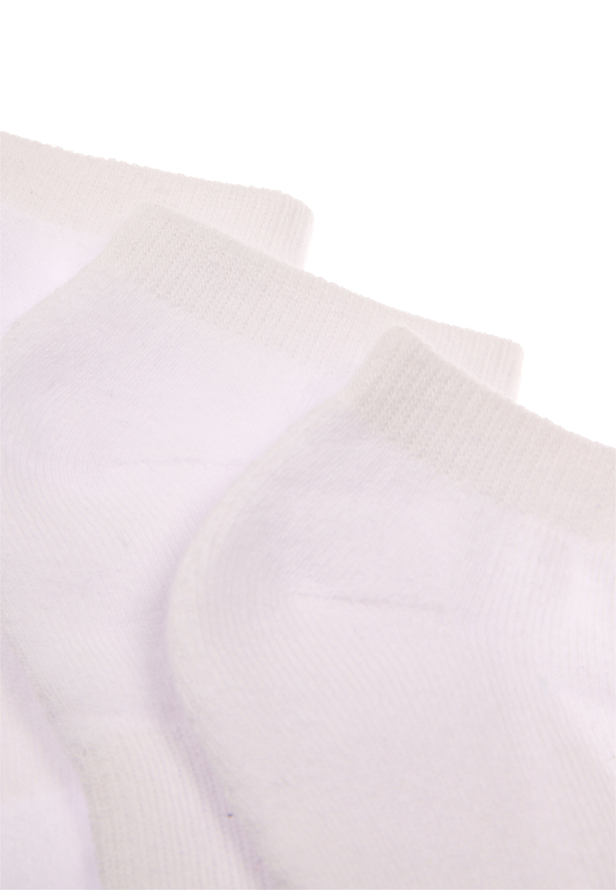 Girls 3pk White Cushioned Trainer Socks