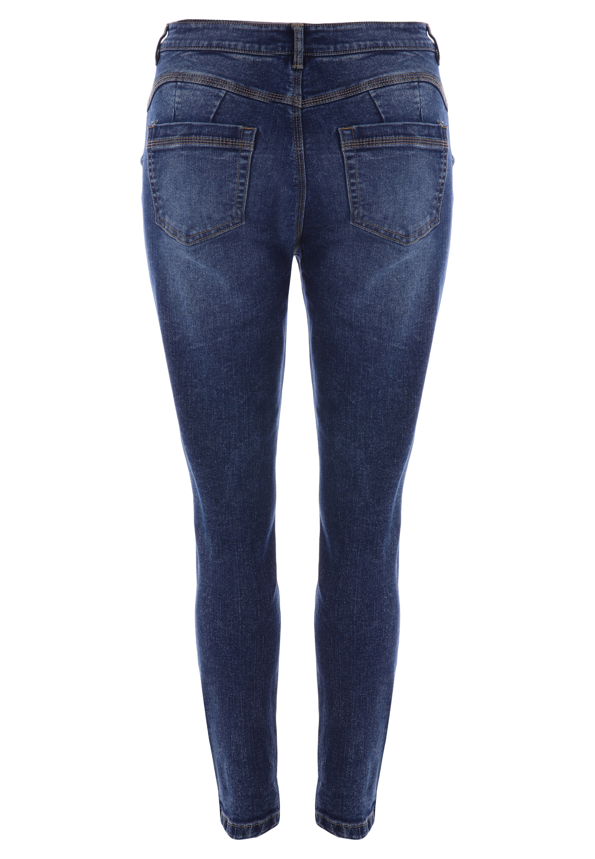 Womens Plain Blue Alexa Shaper Skinny Jeans