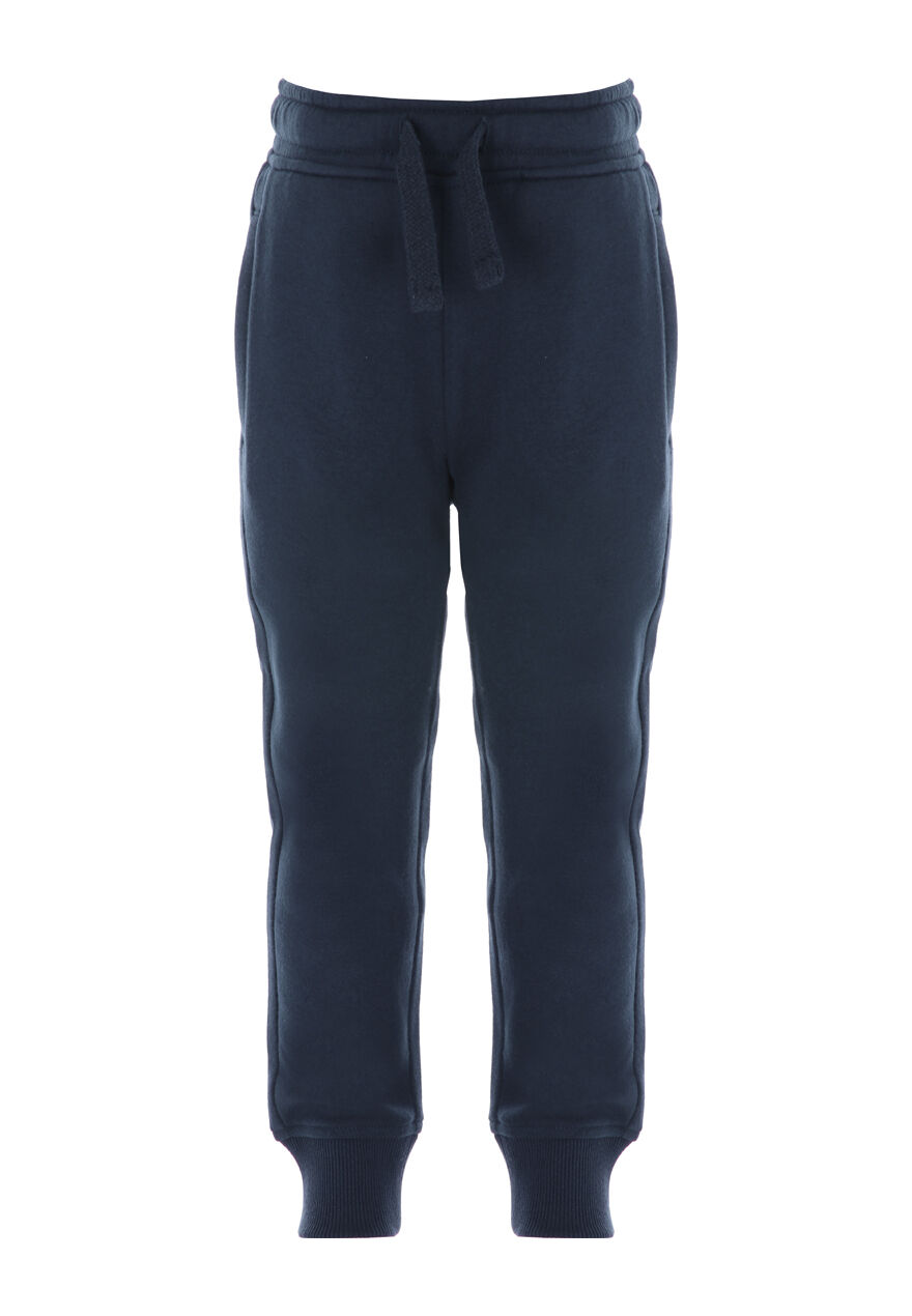 Younger Boys Plain Navy Joggers