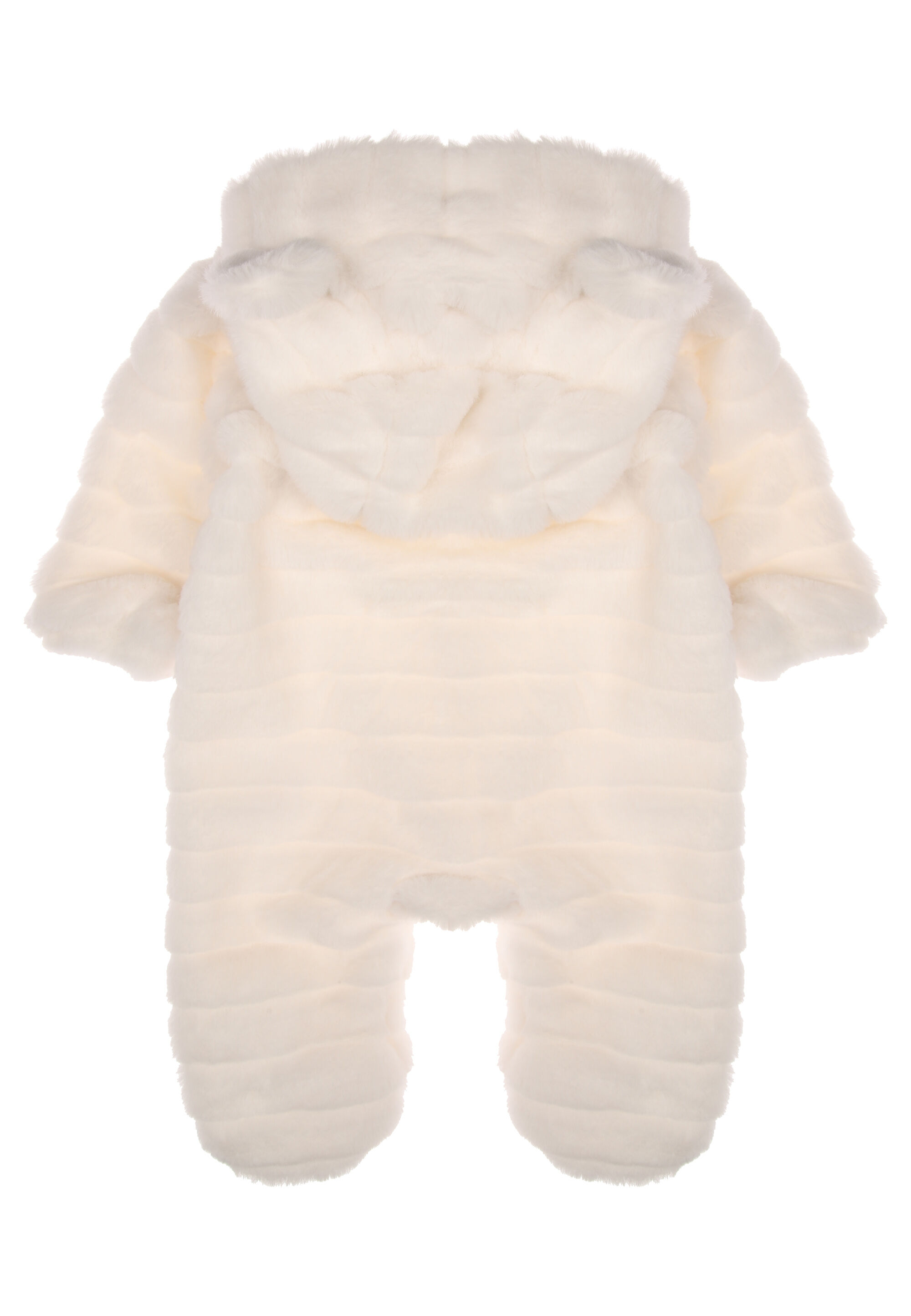 Baby Girls Cream Fluffy Snow Suit