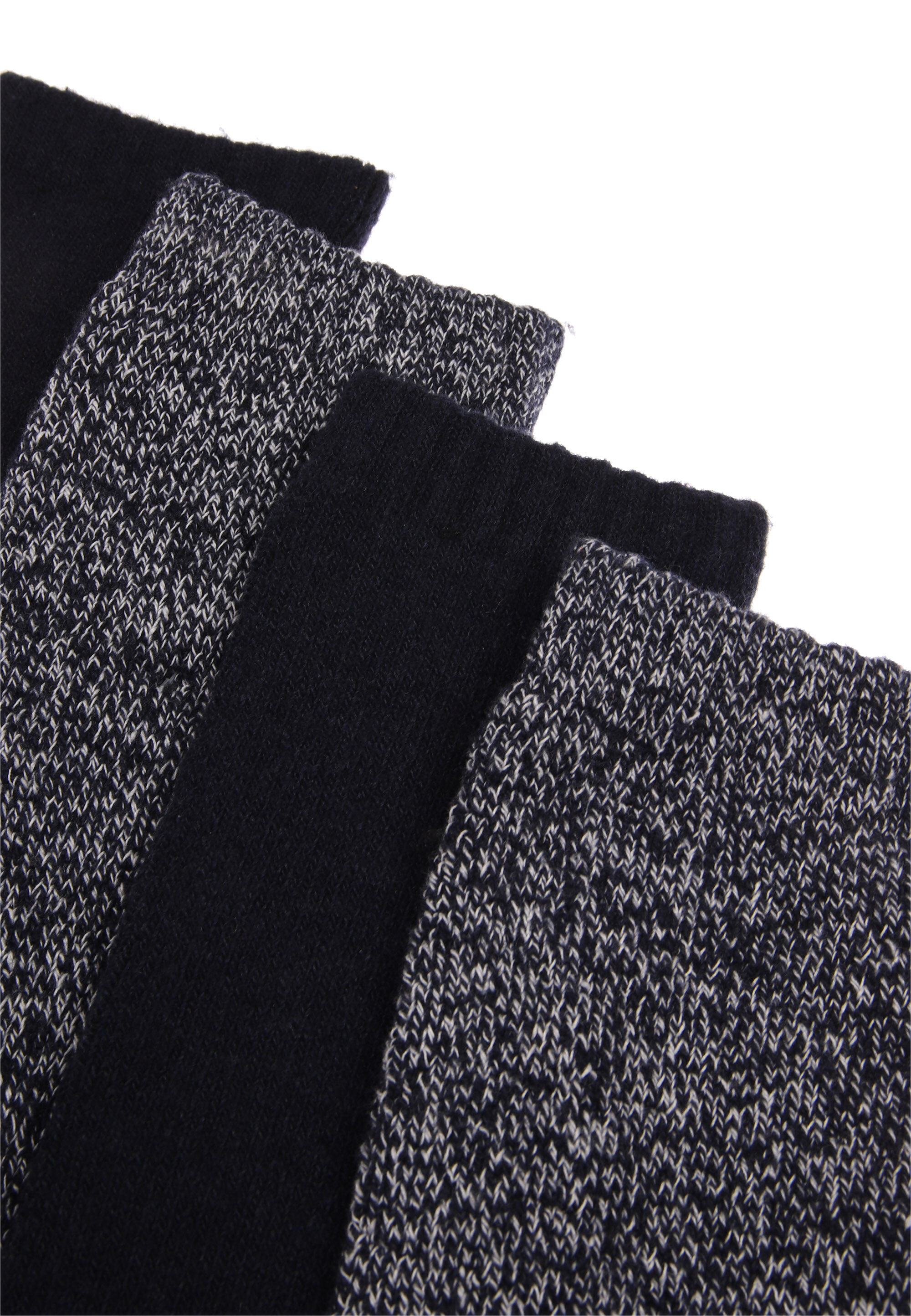 Mens 2 Pack Black Plain Thermal Ankle Socks