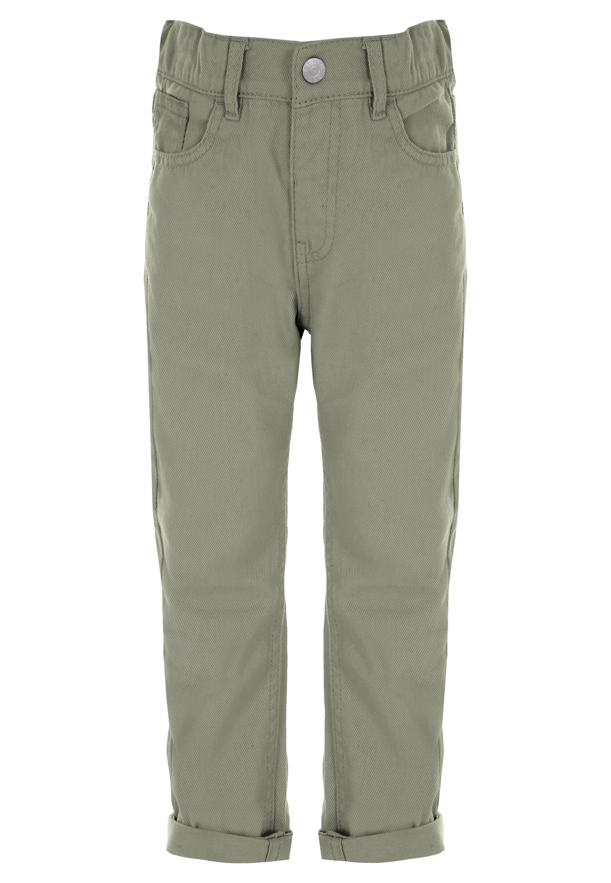 Younger Boys Khaki Twill Tapered Trousers