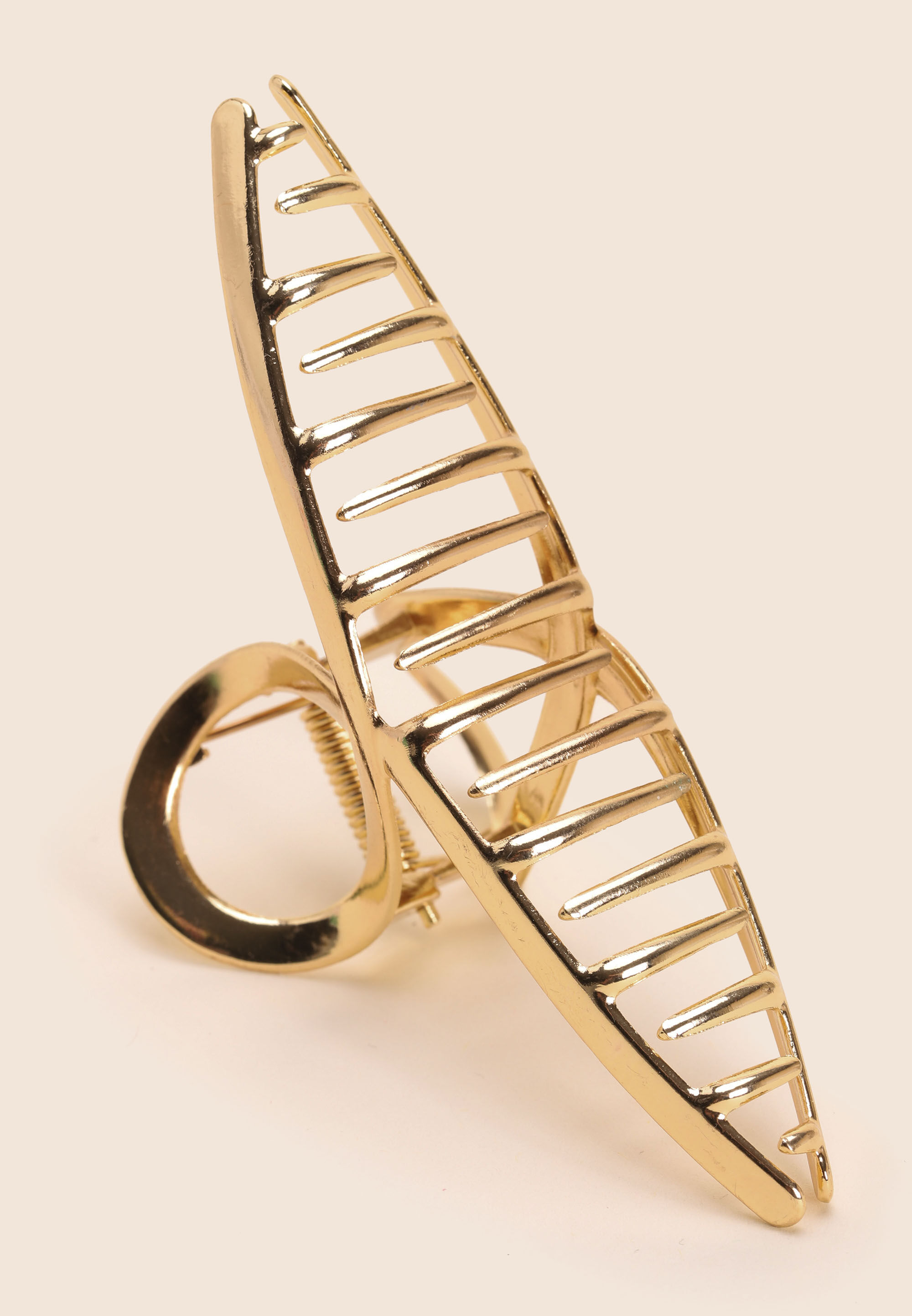 Womens Gold Loop Hair Clip