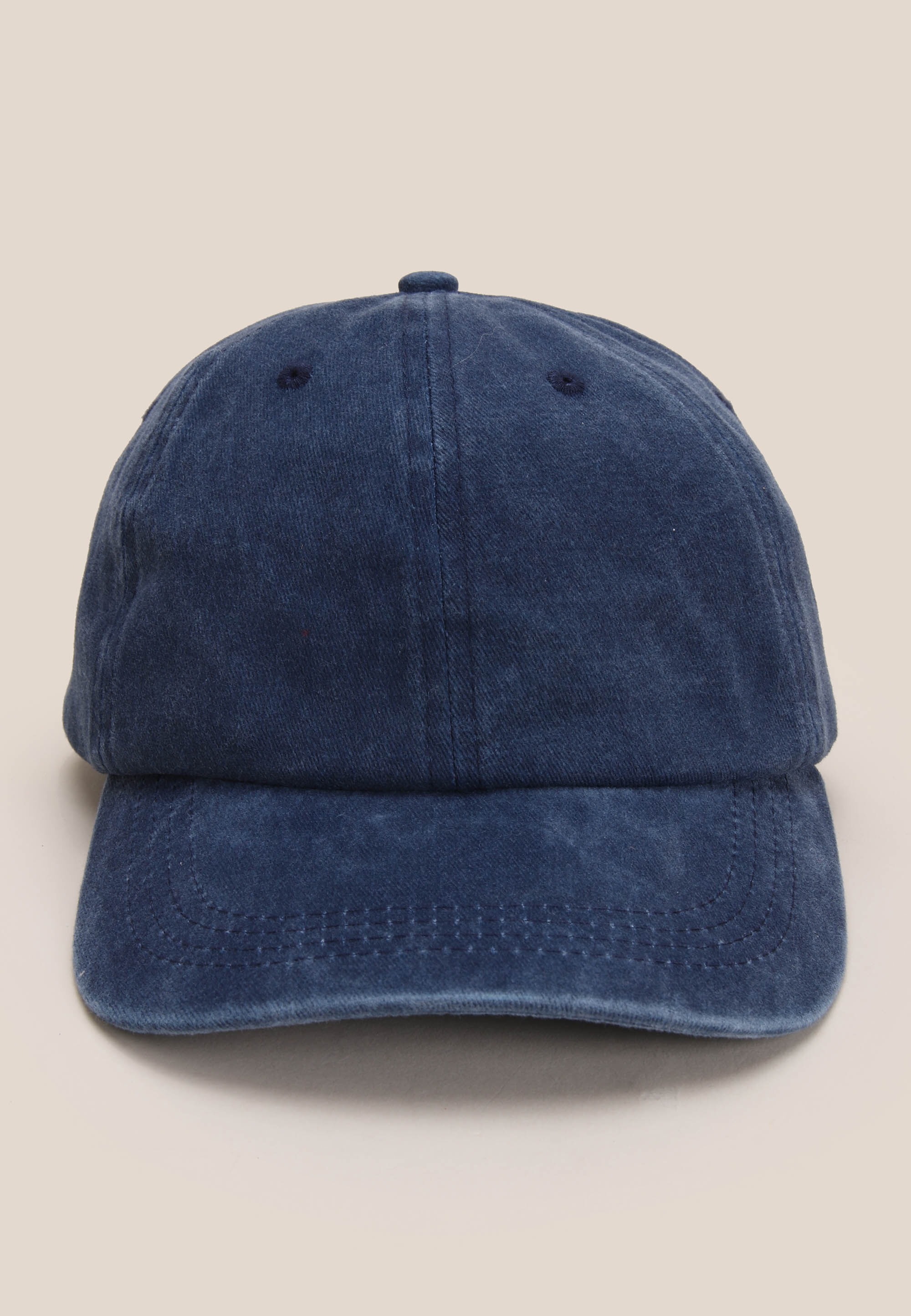 Mens Dark Blue Denim Baseball Cap