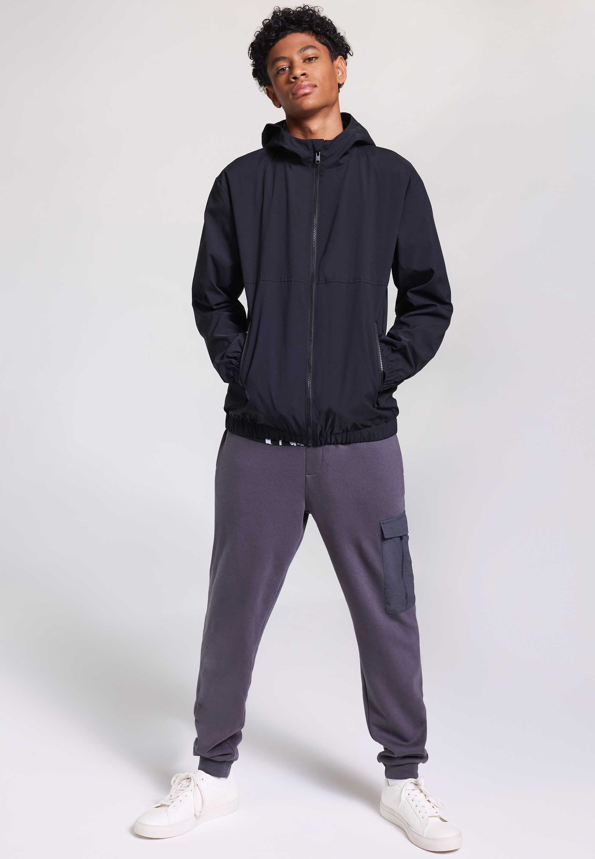 Older Boys Charcoal Tapered Joggers