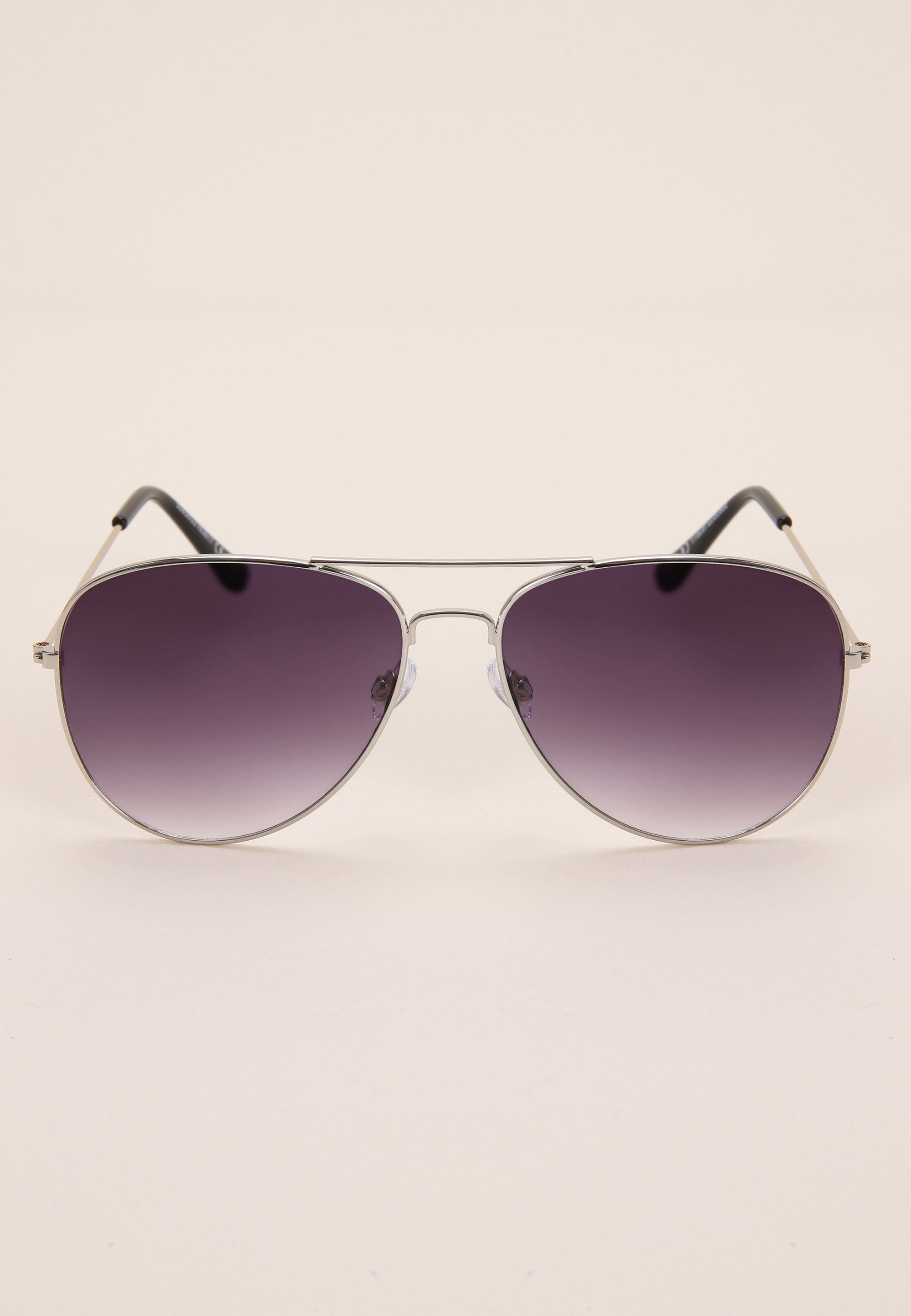 Mens Black Basic Aviator Sunglasses
