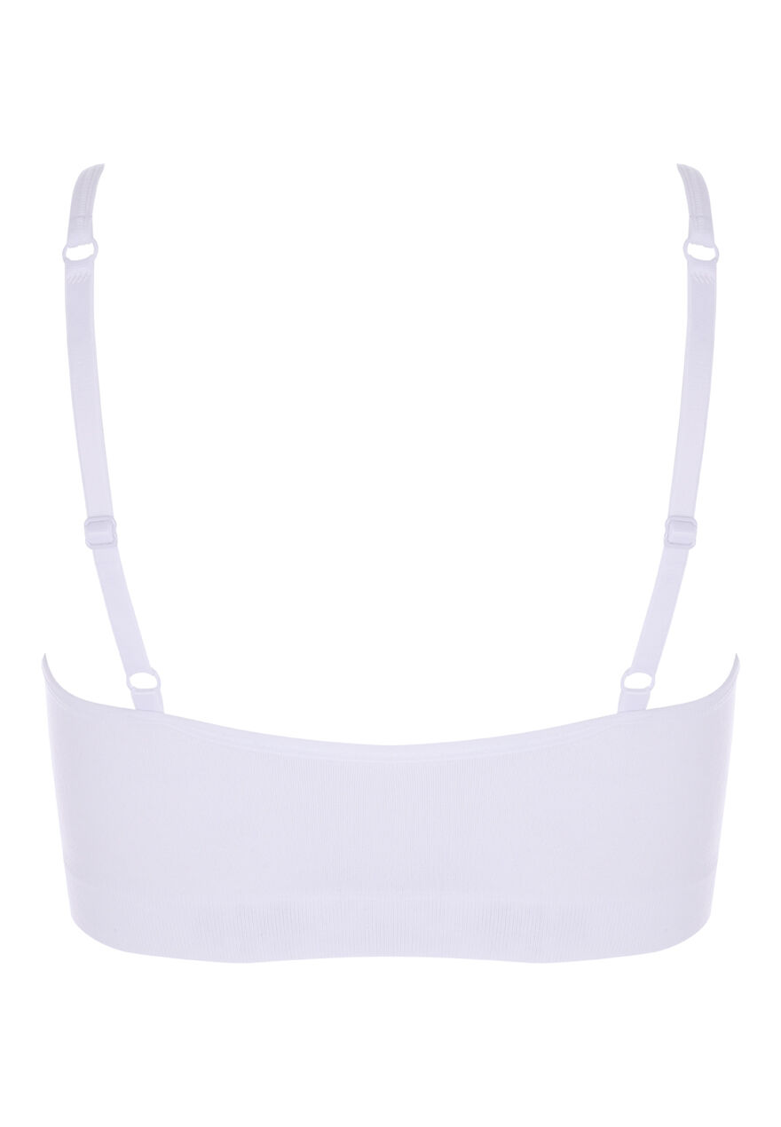 Older Girls White Seamfree Crop Top
