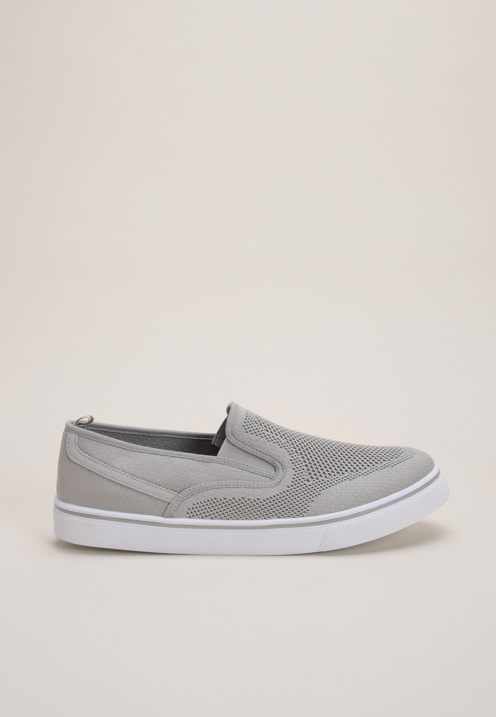 Mens Grey Casual Slip On Skater Trainer