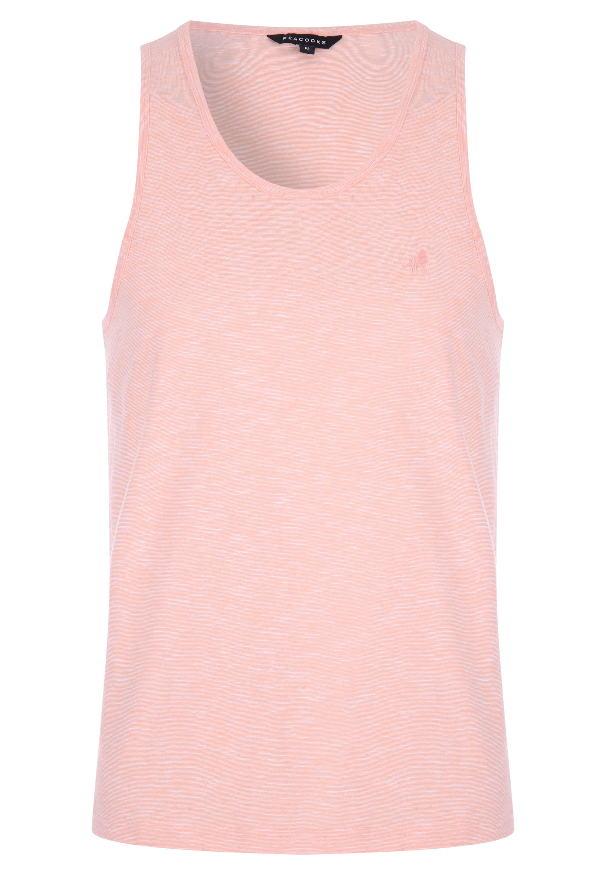 Mens Light Orange Textured Vest